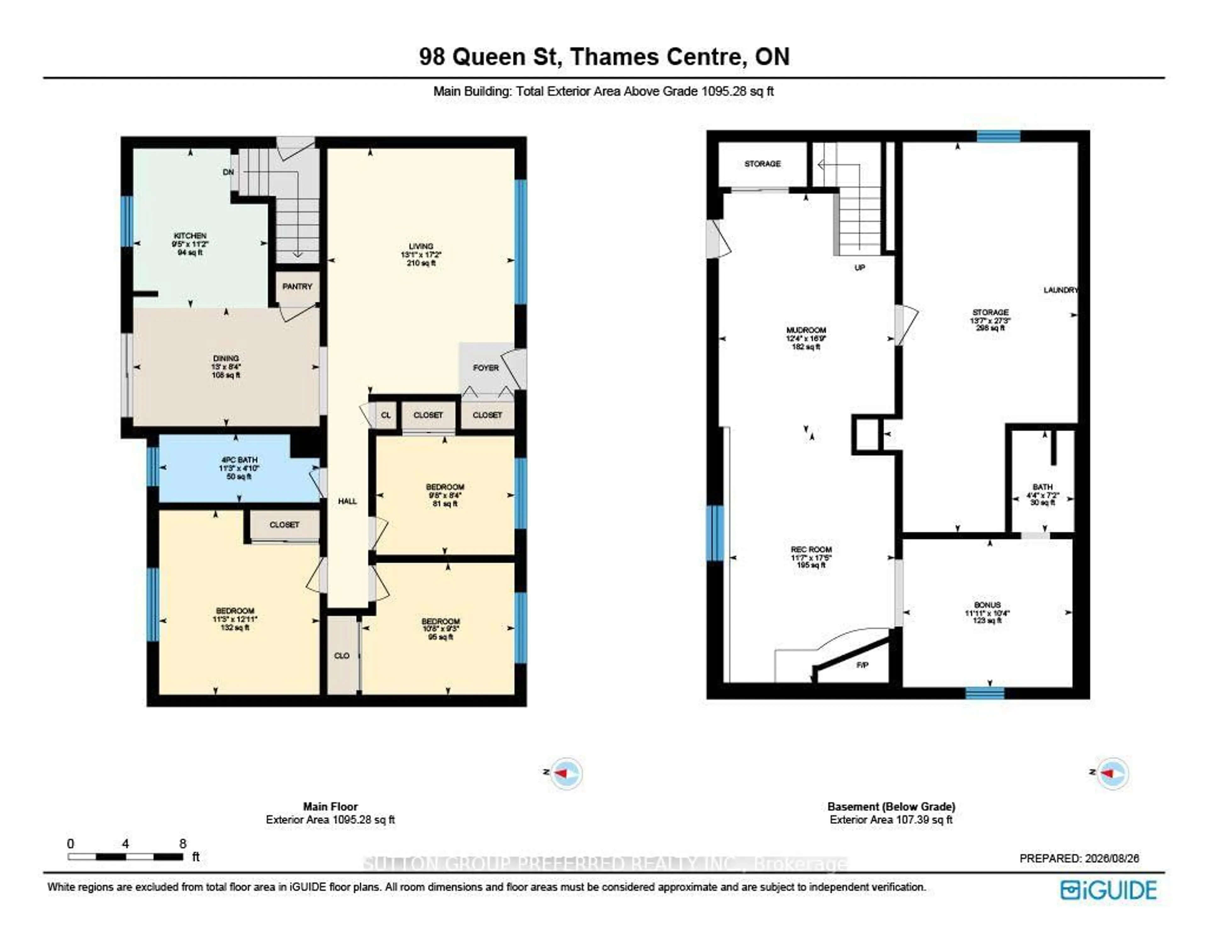 Floor plan for 98 Queen St, Thames Centre Ontario N0L 1G2