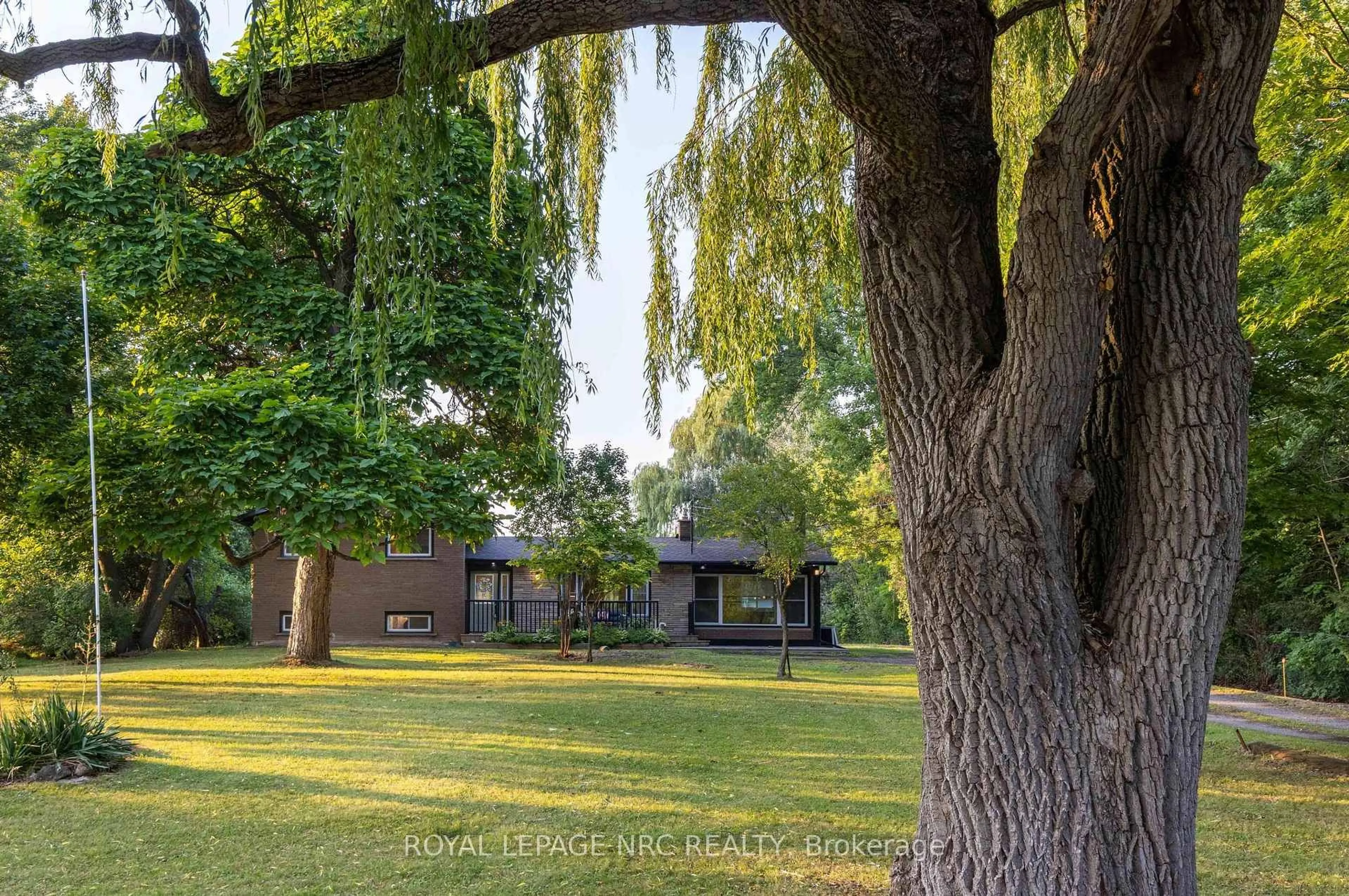 A pic from outside/outdoor area/front of a property/back of a property/a pic from drone, forest/trees view for 2432 Port Robinson Rd, Thorold Ontario L3B 5N5