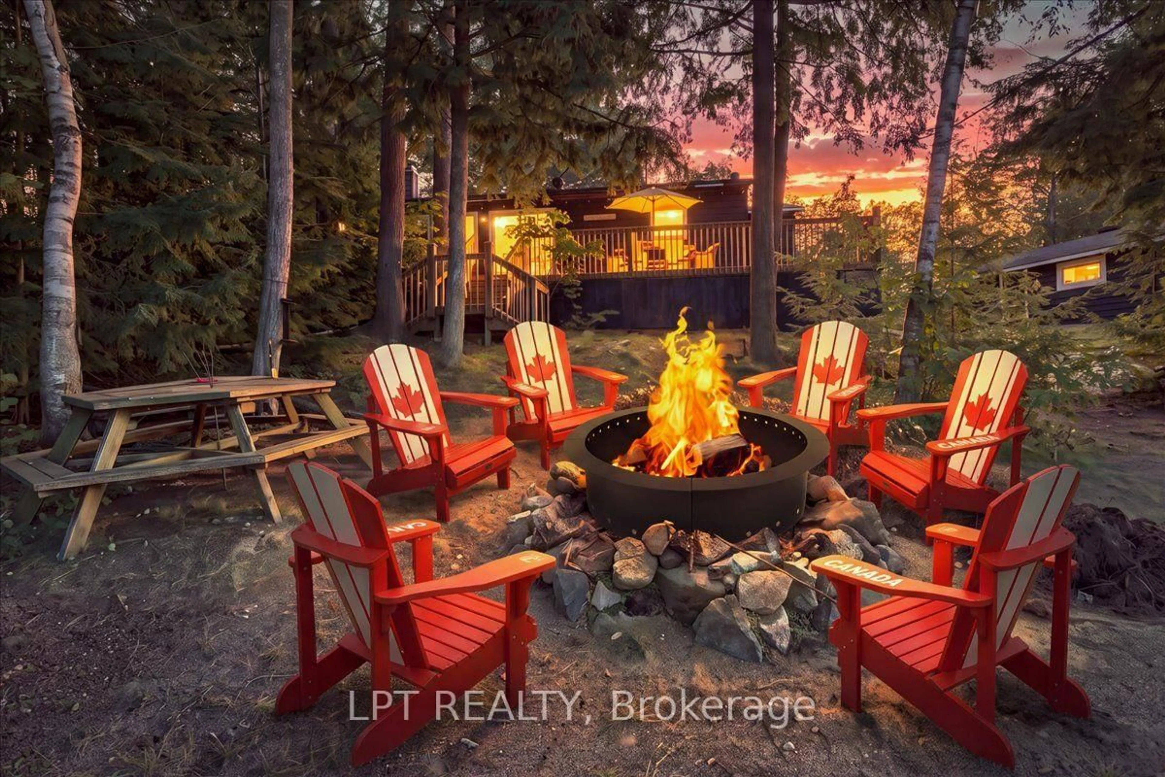 Patio, water/lake/river/ocean view for 48 Broadriver Rd, Seguin Ontario P2A 2W8