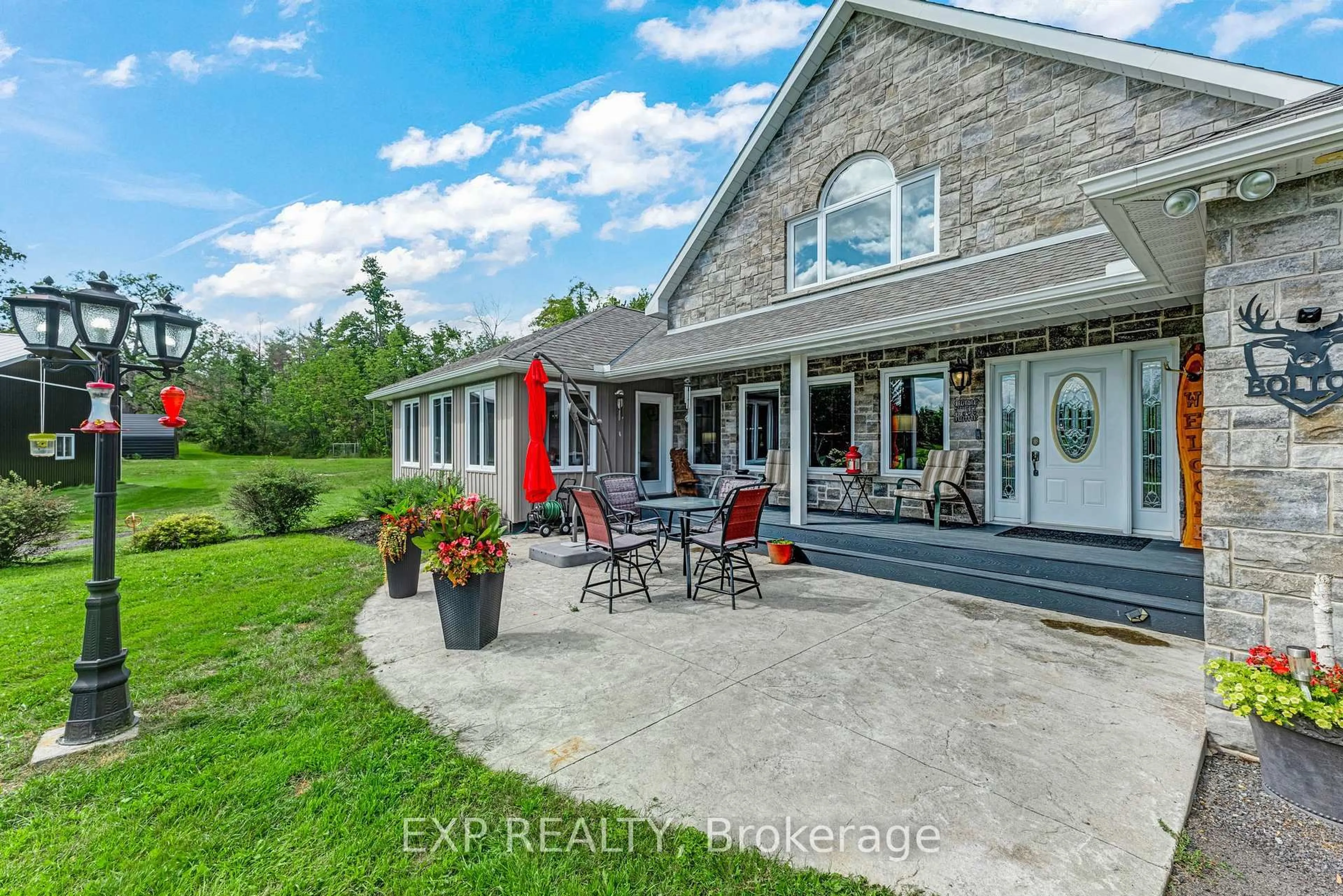 A pic from outside/outdoor area/front of a property/back of a property/a pic from drone, water/lake/river/ocean view for 6608 Highway 28, North Kawartha Ontario K0L 1A0