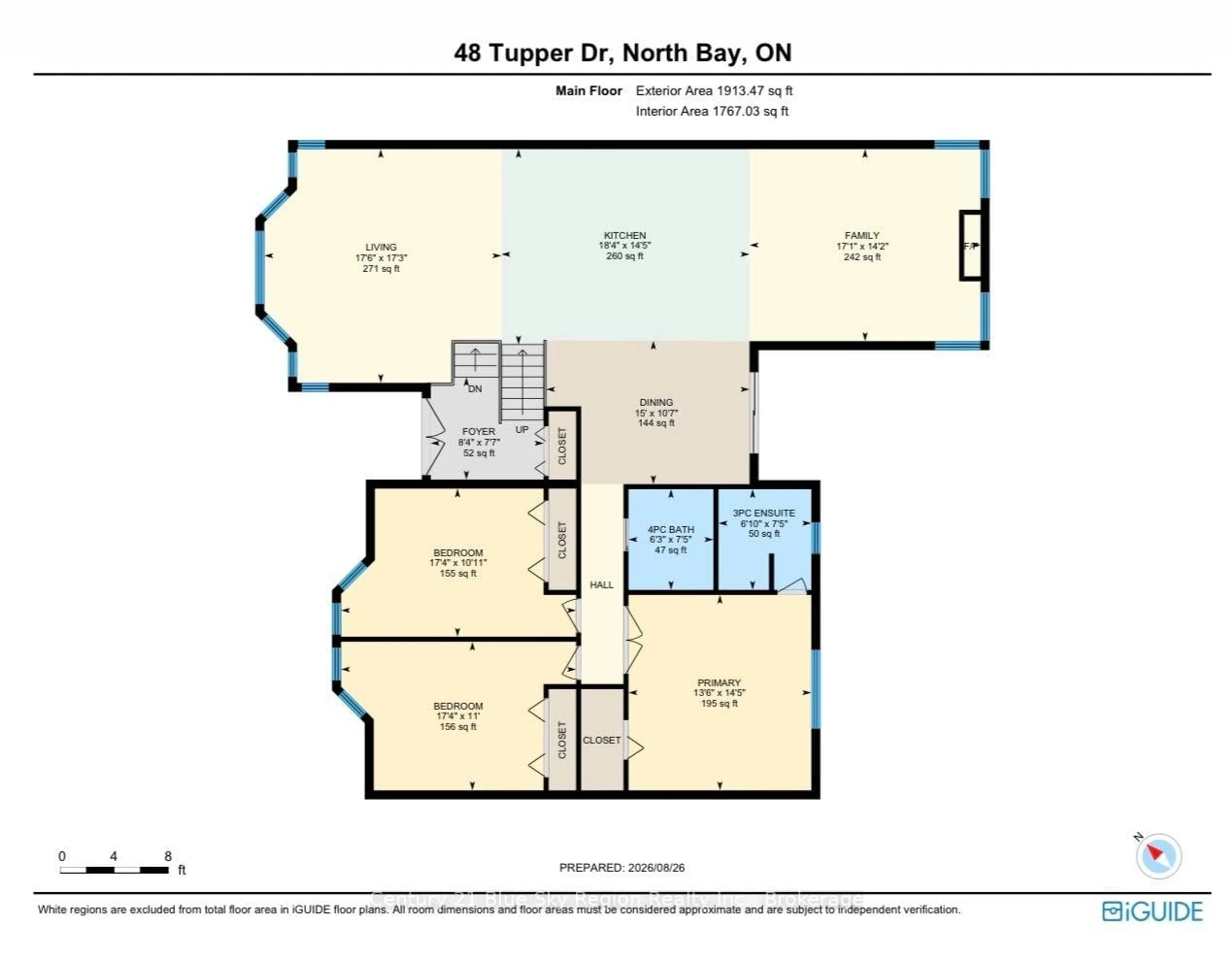 Floor plan for 48 Tupper Dr, North Bay Ontario P1C 1N3