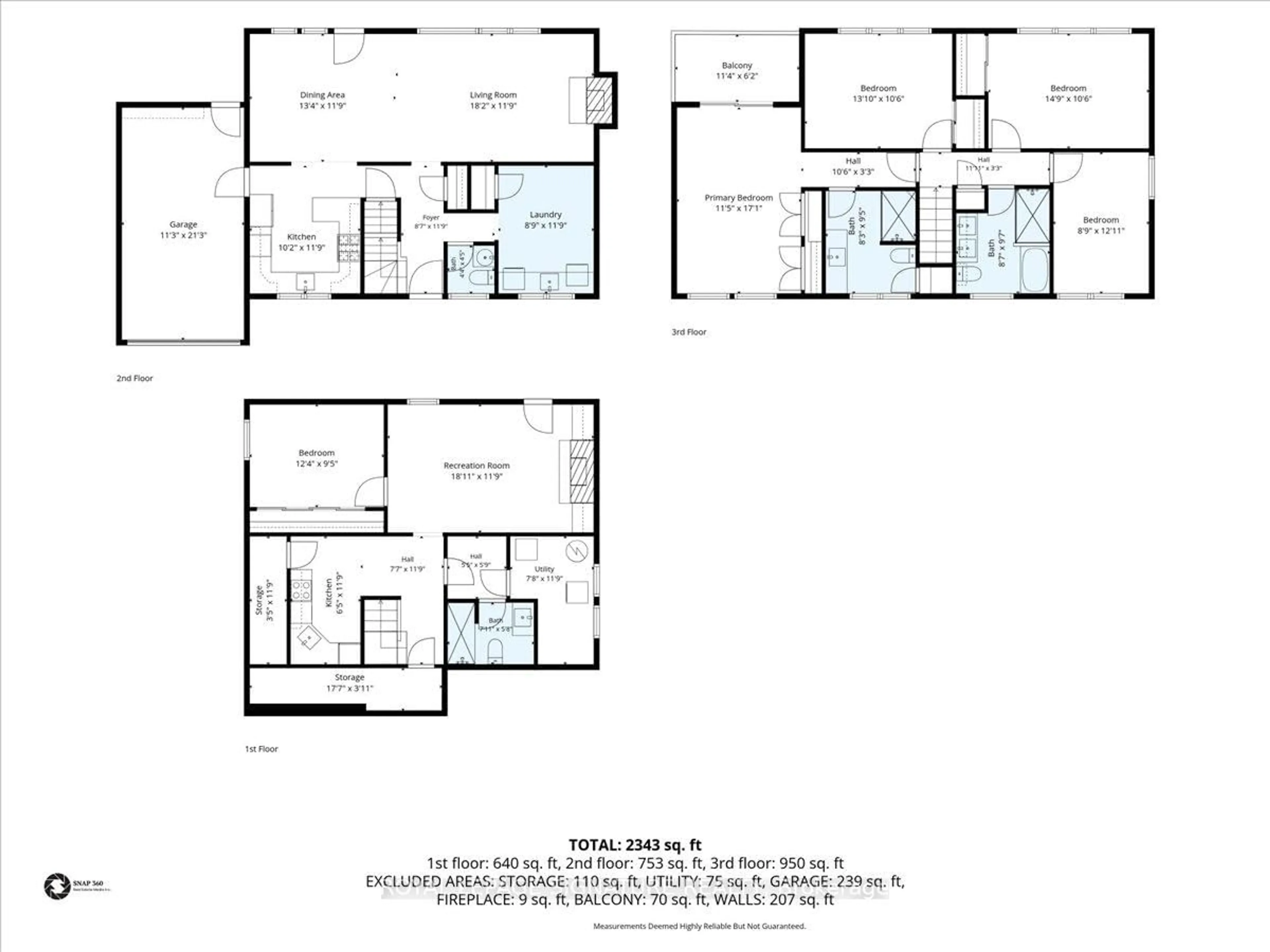 Floor plan for 17 Highland Cres, Cambridge Ontario N1S 1L5