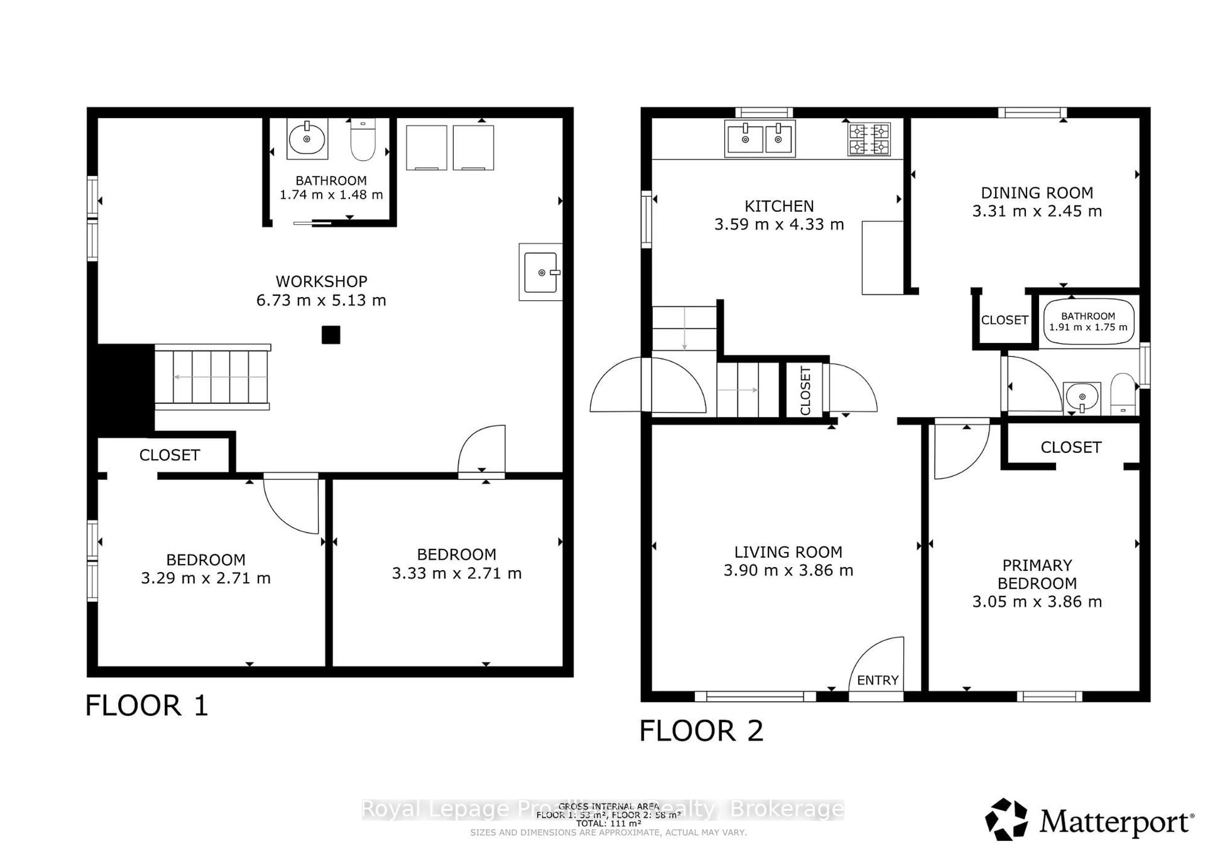 Floor plan for 163 Shuter St, Quinte West Ontario K8V 3L9