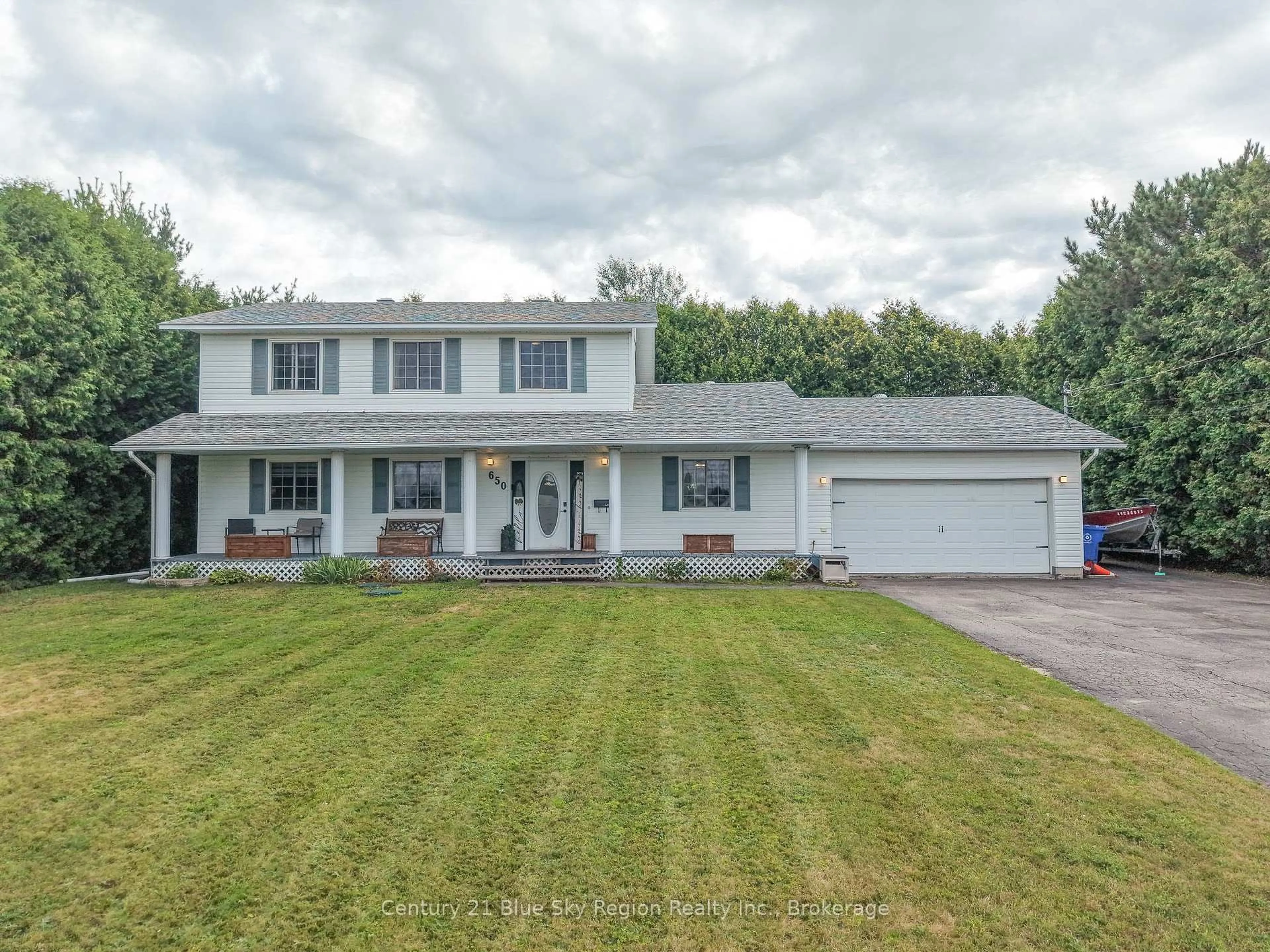 Home with vinyl exterior material, street for 650 Coursol Rd, West Nipissing Ontario P1B 3L1