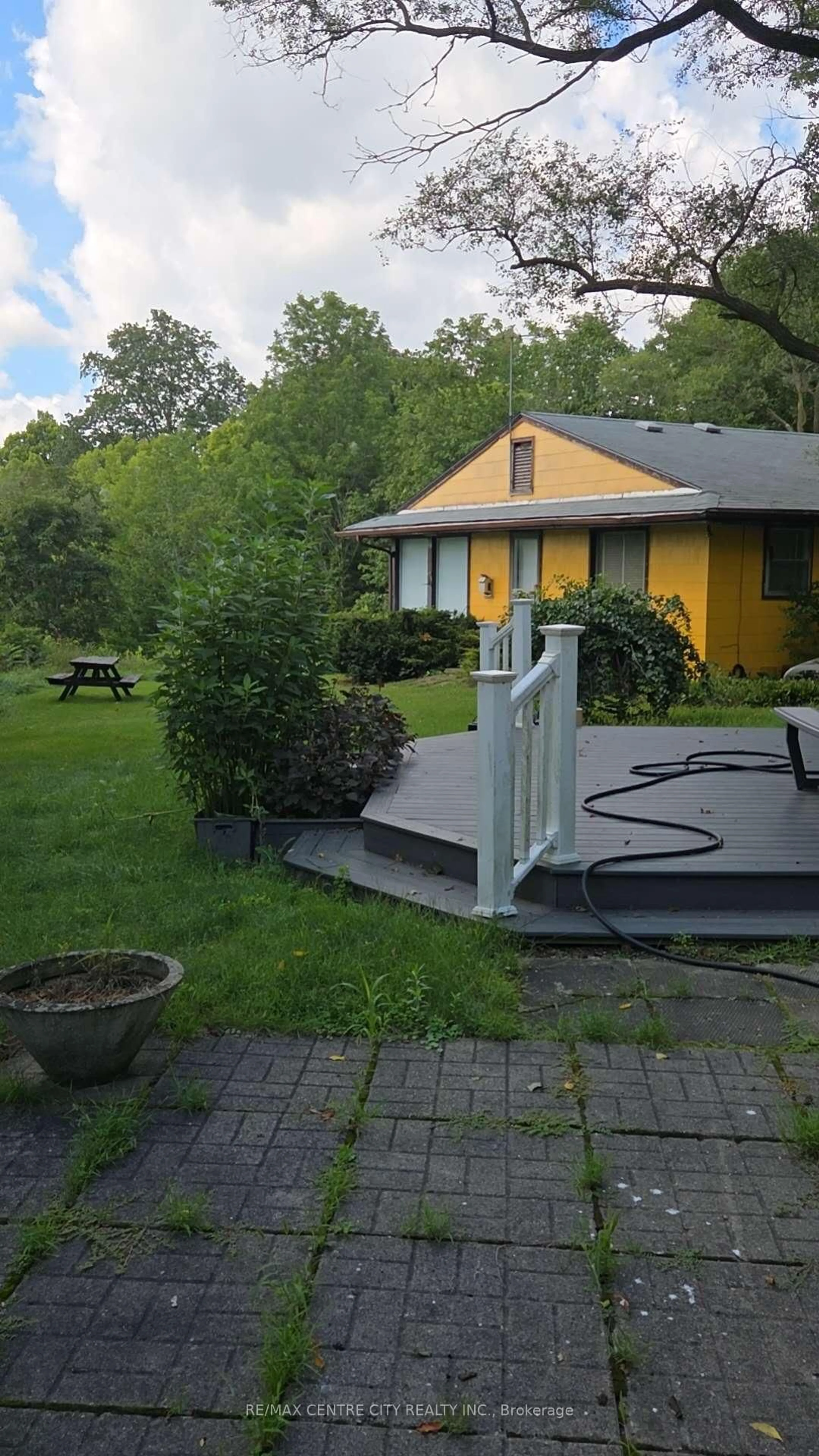 Patio, mountain view for 20863 WYE Creek Dr, Thames Centre Ontario N0M 2P0