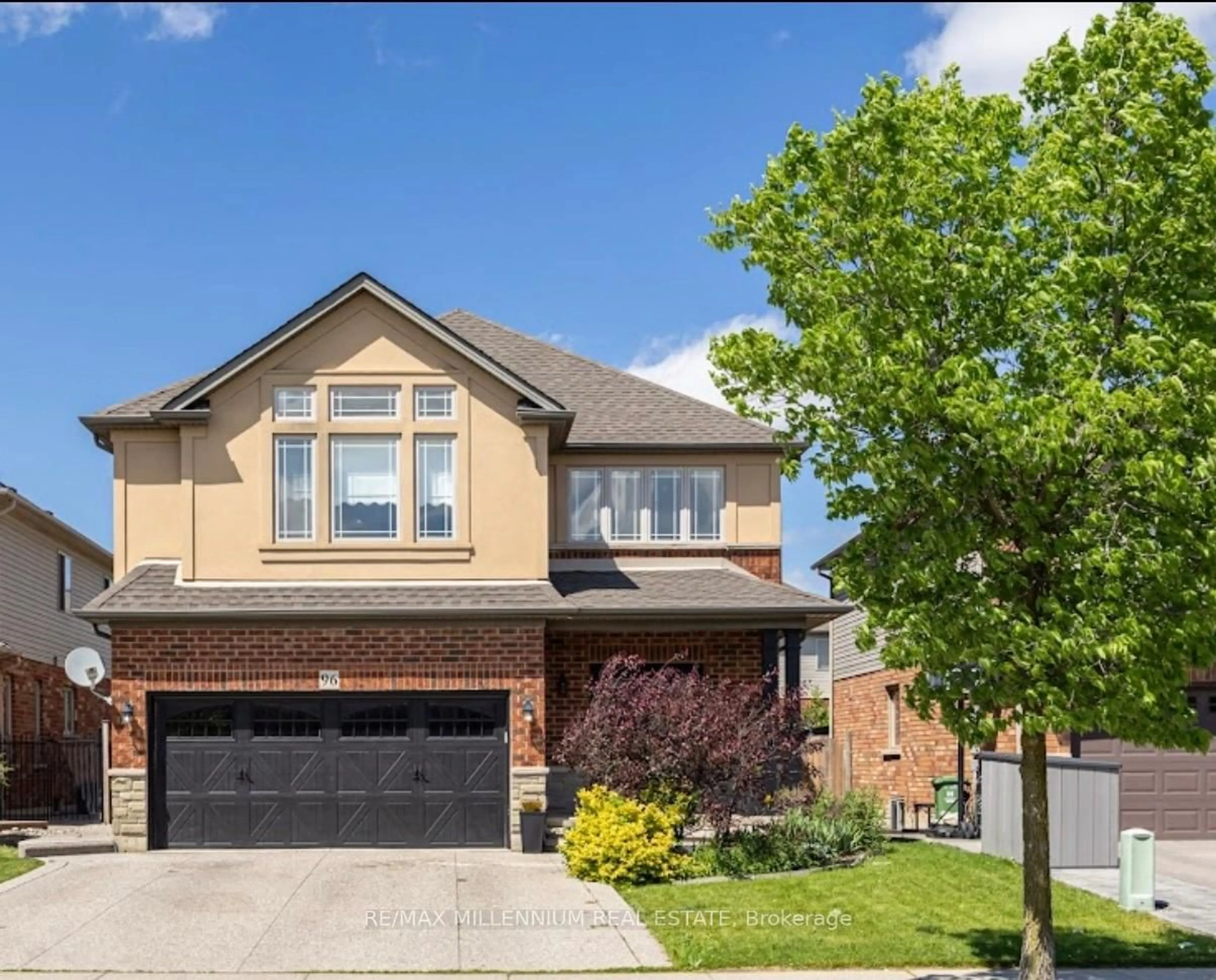Home with brick exterior material, street for 96 Windwood Dr, Hamilton Ontario L0R 1C0