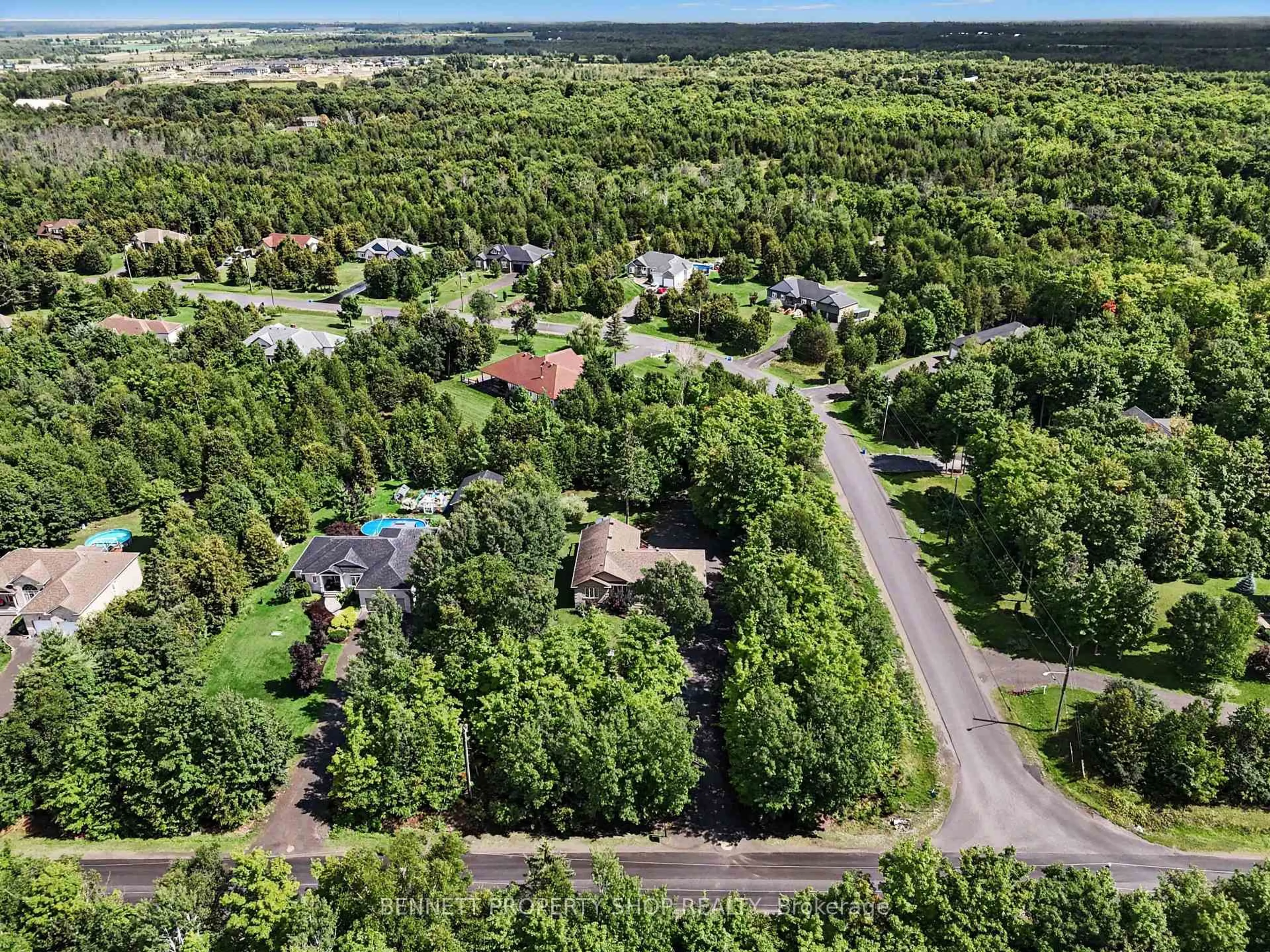 A pic from outside/outdoor area/front of a property/back of a property/a pic from drone, forest/trees view for 160 Northcote Dr, Carleton Place Ontario K7C 0C4