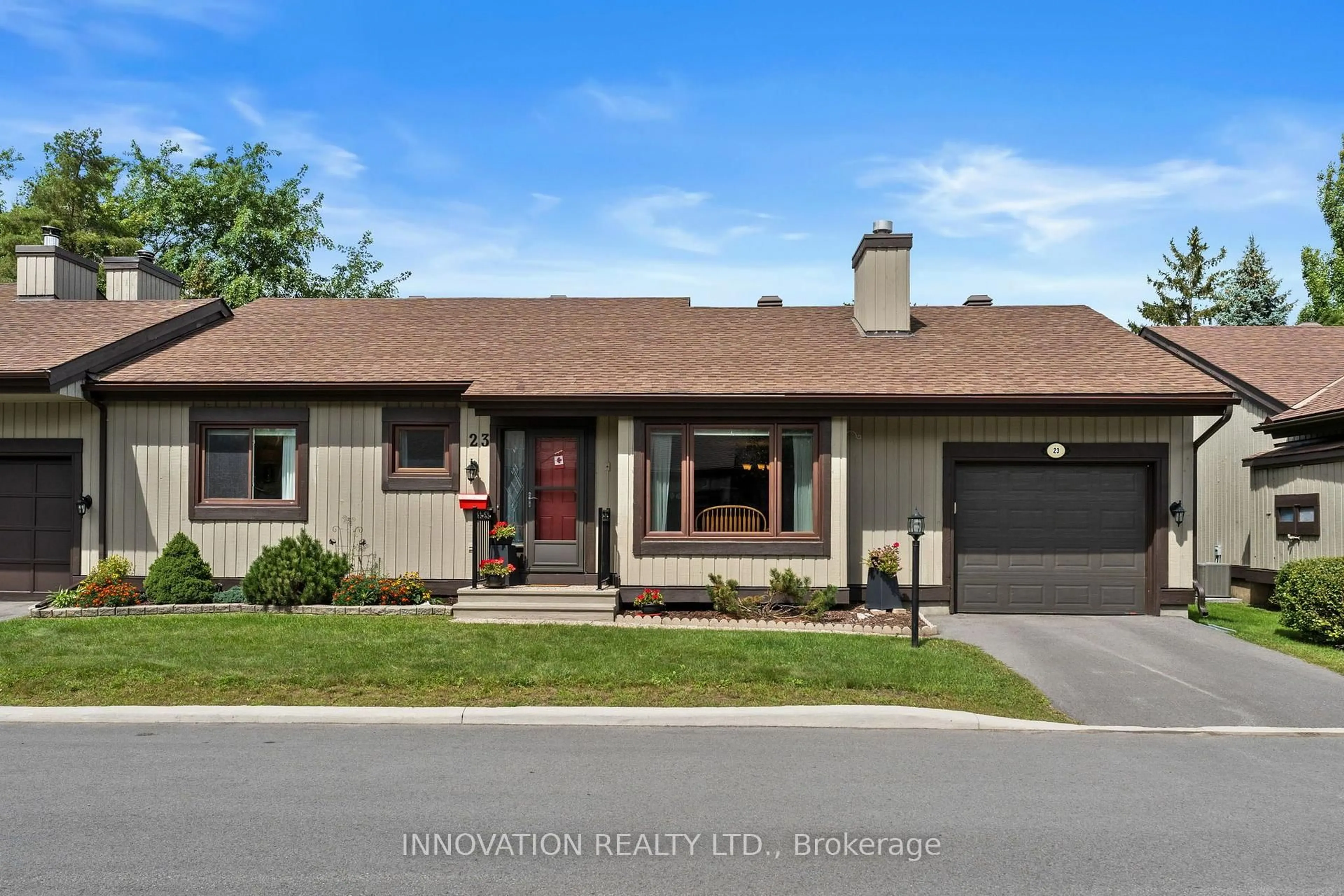 Home with brick exterior material, street for 23 Glen Abbey Cres, Ottawa Ontario K2S 1R6