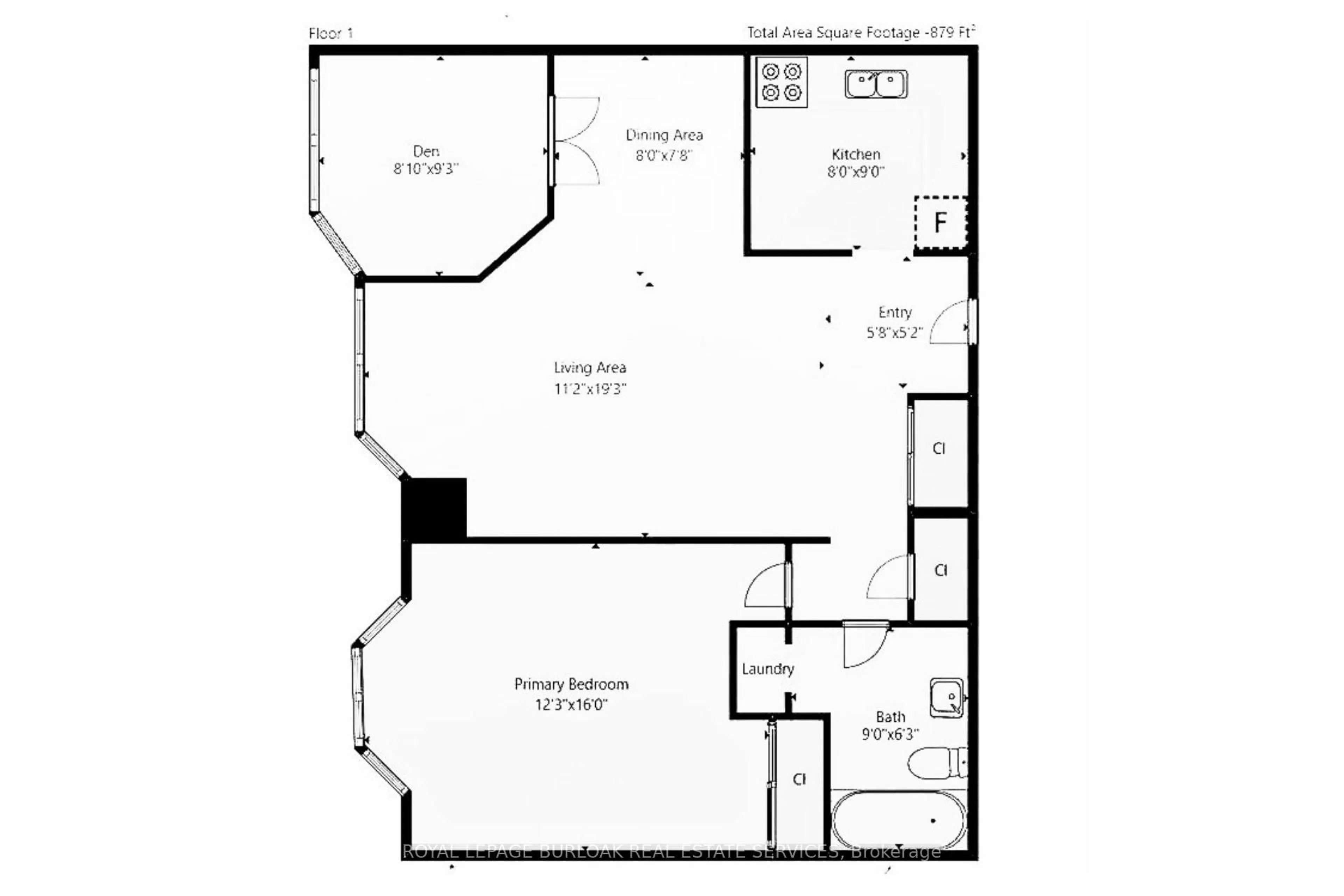 Floor plan for 200 Limeridge Rd #804, Hamilton Ontario L9C 7M7