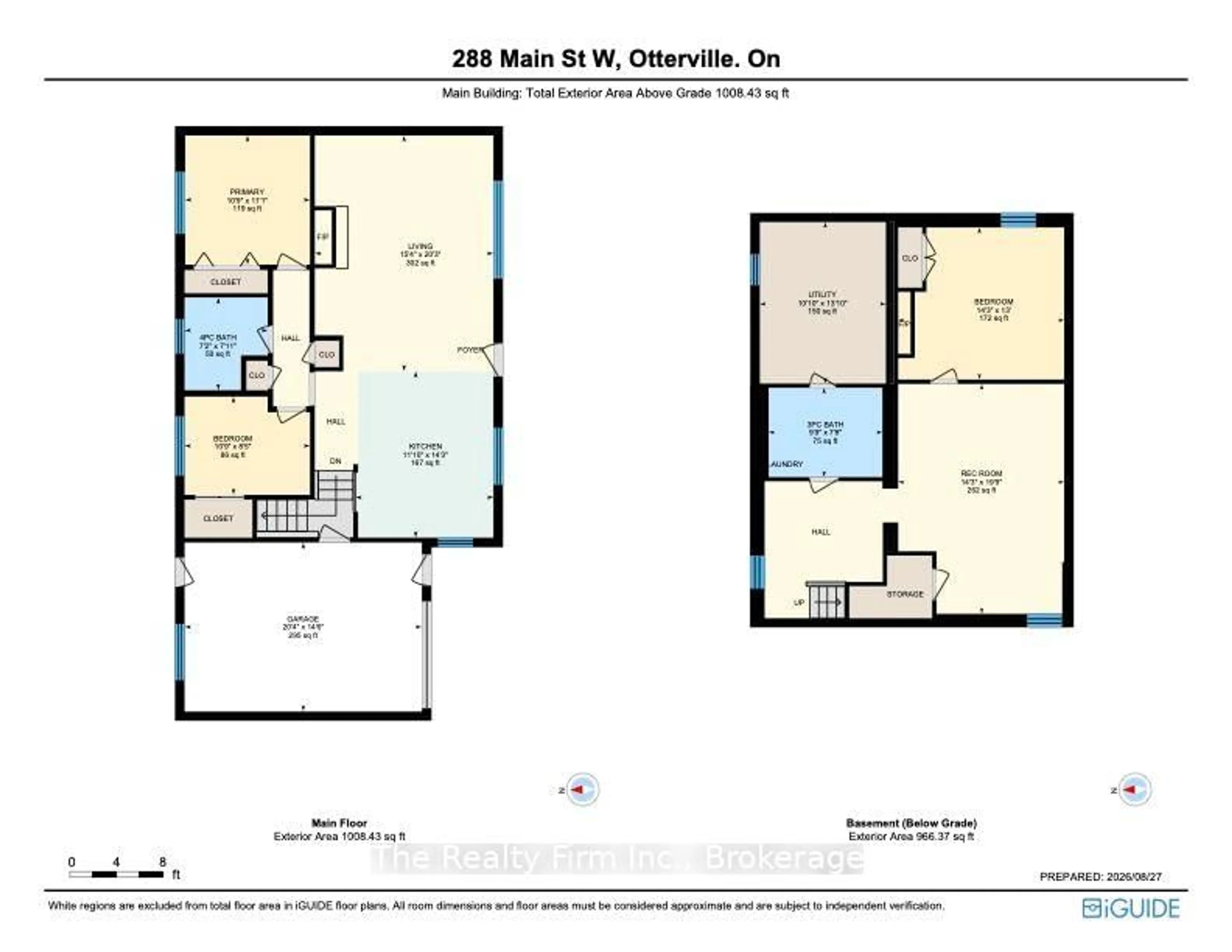 Floor plan for 288 Main St, Norwich Ontario N0J 1R0