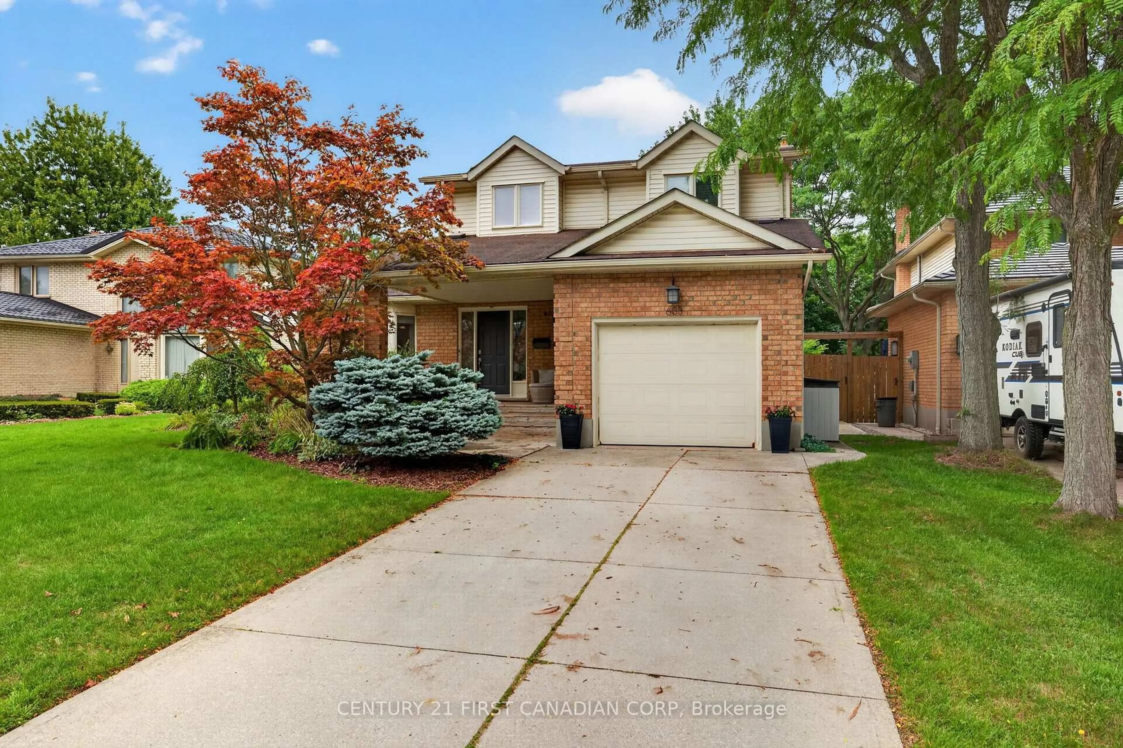 Home with brick exterior material, street for 603 Country Club Mews, London South Ontario N6C 5R1
