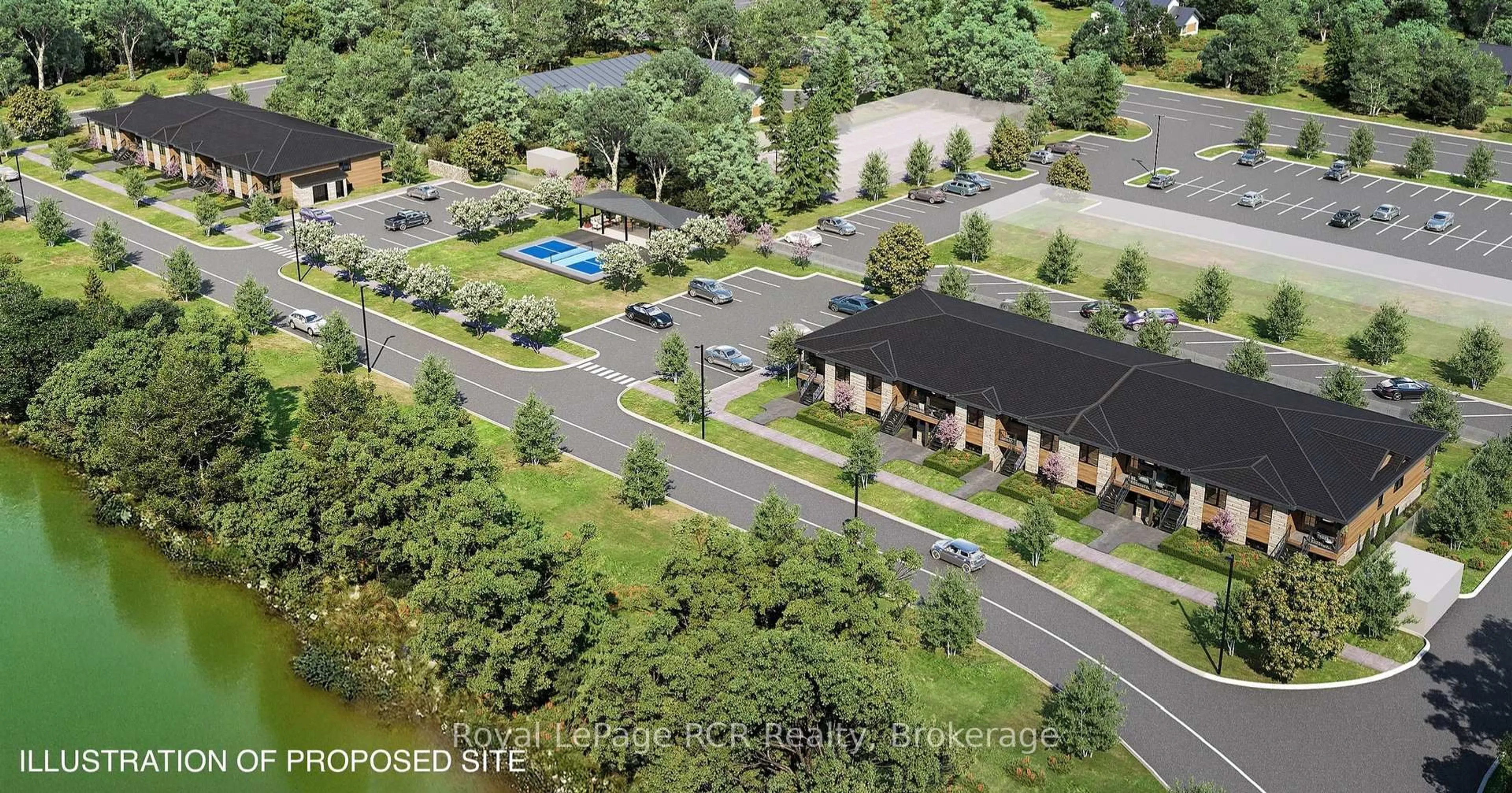 A pic from outside/outdoor area/front of a property/back of a property/a pic from drone, unknown for 215 B Concession Rd 10 Rd #Unit 16, Saugeen Shores Ontario N0H 2C7