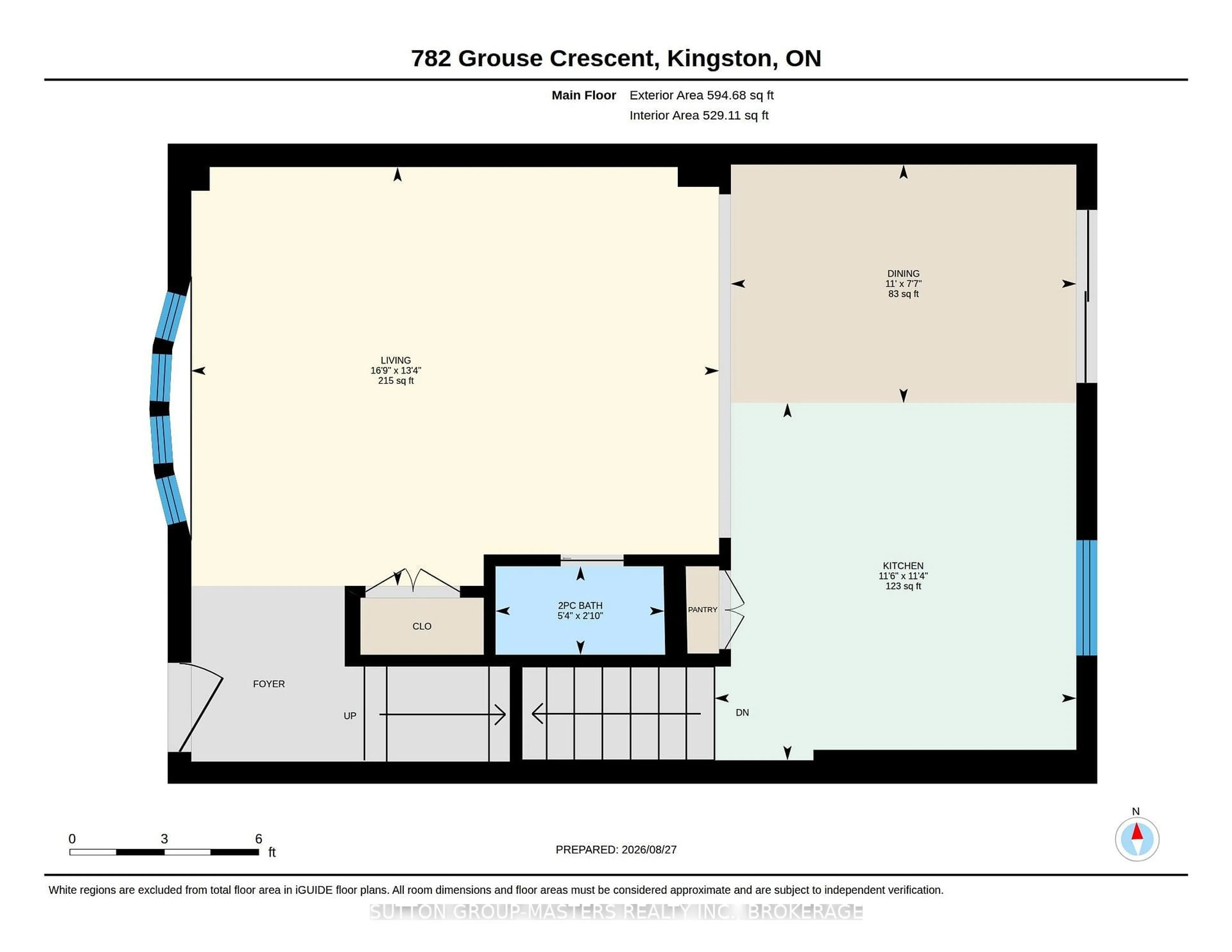 Floor plan for 782 Grouse Cres, Kingston Ontario K7P 1A2