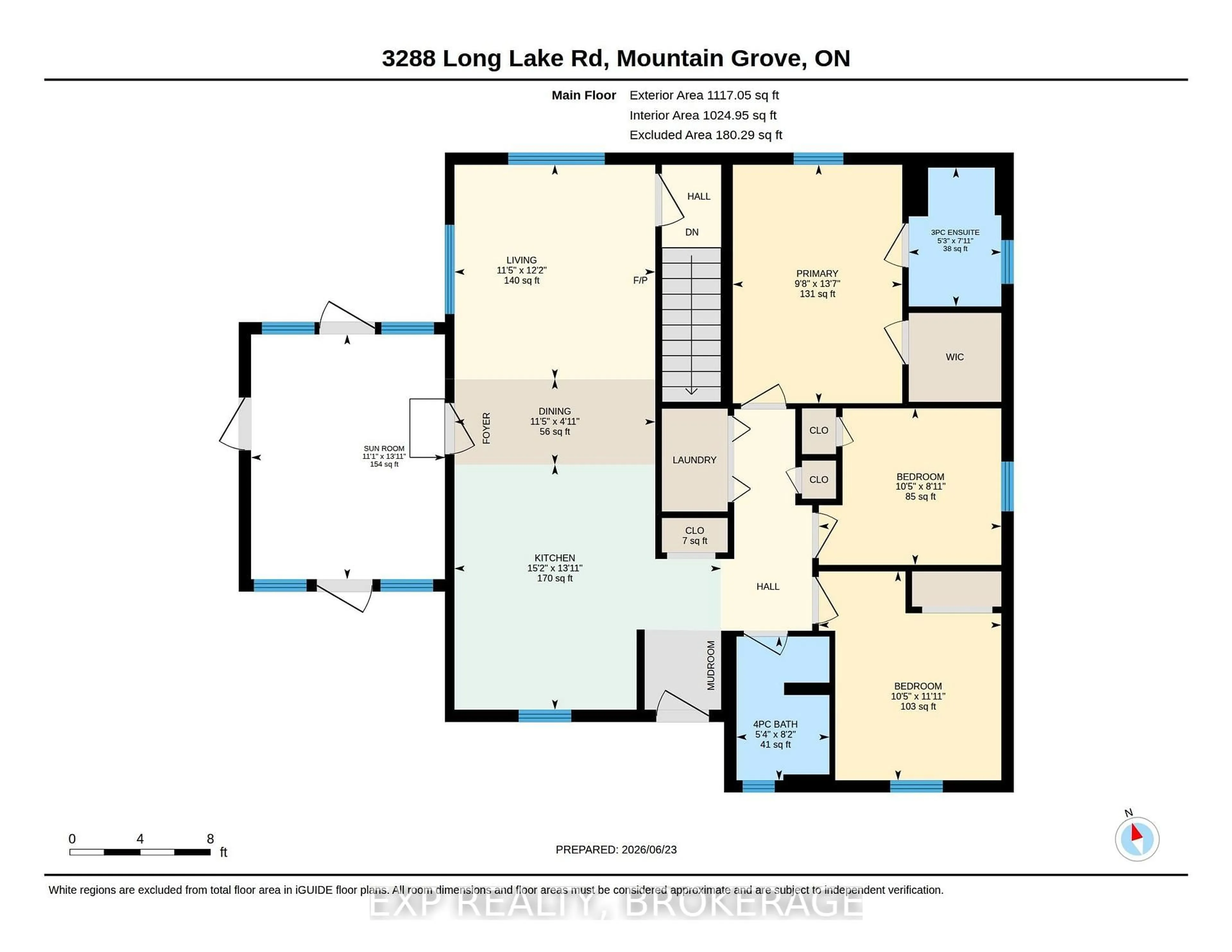 Floor plan for 3288 LONG LAKE Rd, Mountain Grove Ontario K0H 2E0
