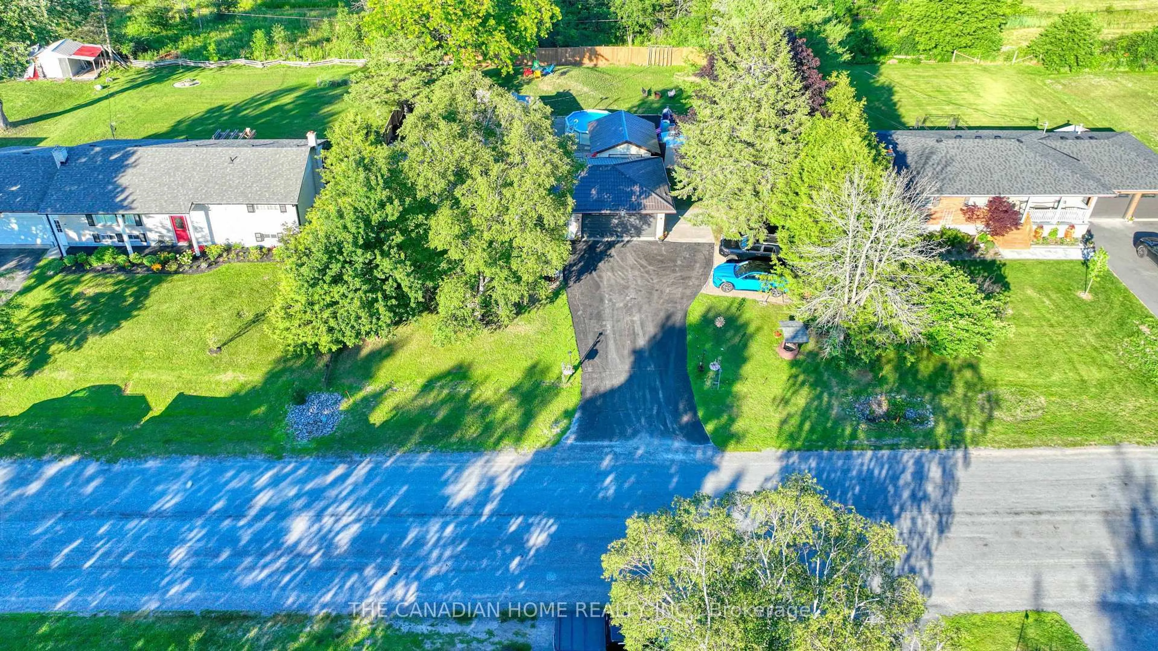 A pic from outside/outdoor area/front of a property/back of a property/a pic from drone, water/lake/river/ocean view for 134 Jeffrey Dr, Quinte West Ontario K8V 0P2