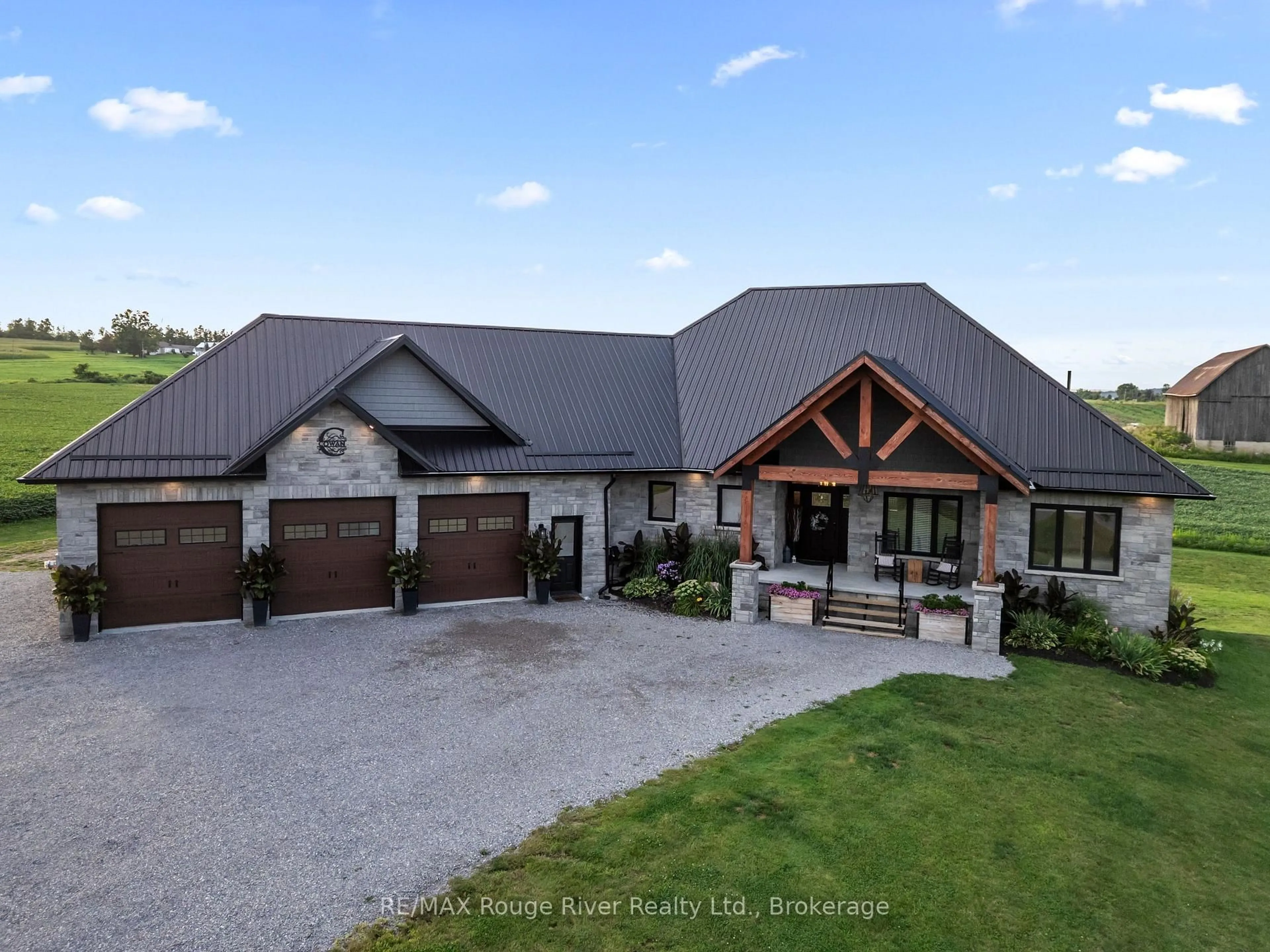 A pic from outside/outdoor area/front of a property/back of a property/a pic from drone, unknown for 914 Sharpe Line, Cavan Monaghan Ontario L0A 1C0