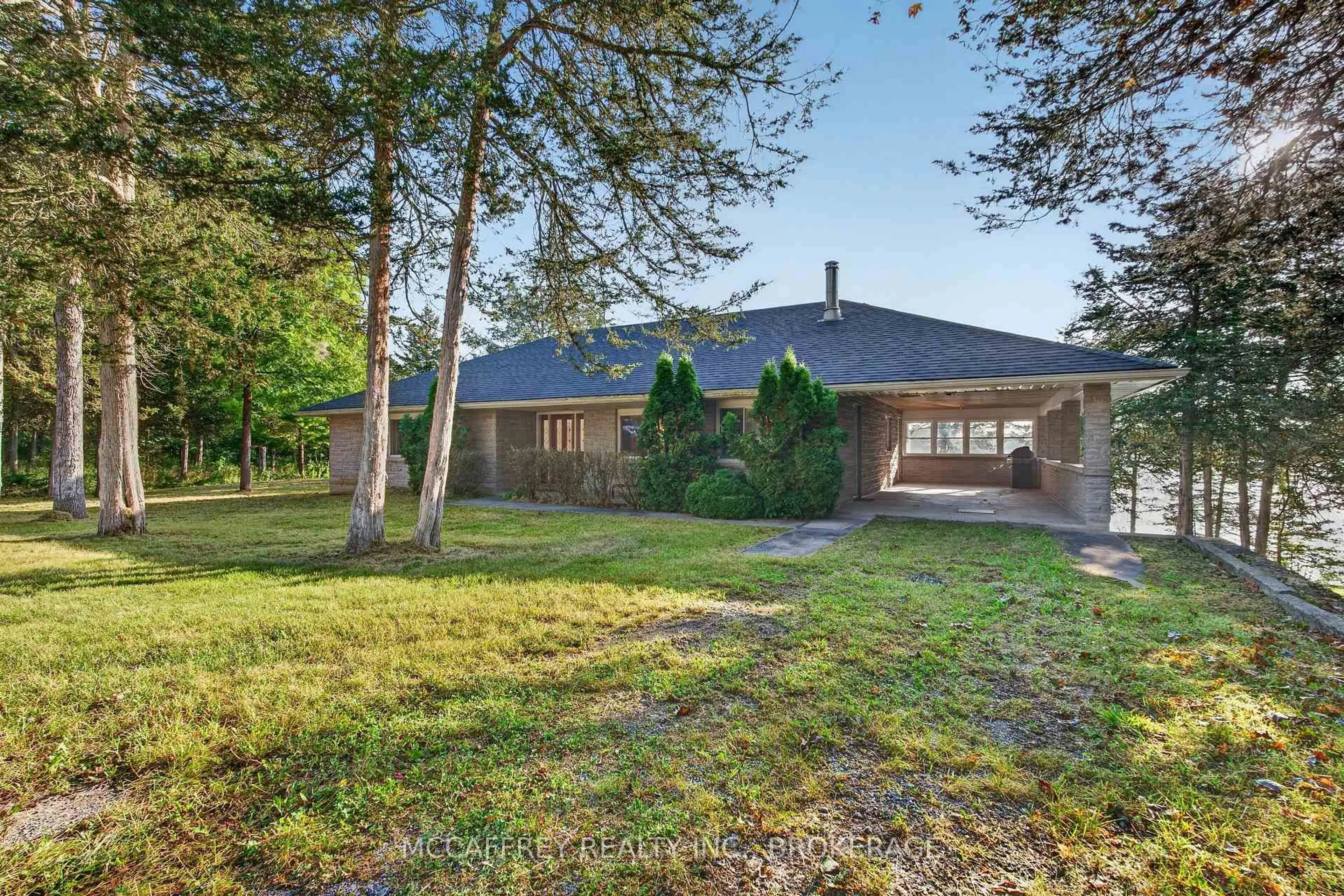 A pic from outside/outdoor area/front of a property/back of a property/a pic from drone, street for 4563 County Rd 9, Napanee Ontario K7R 3K8