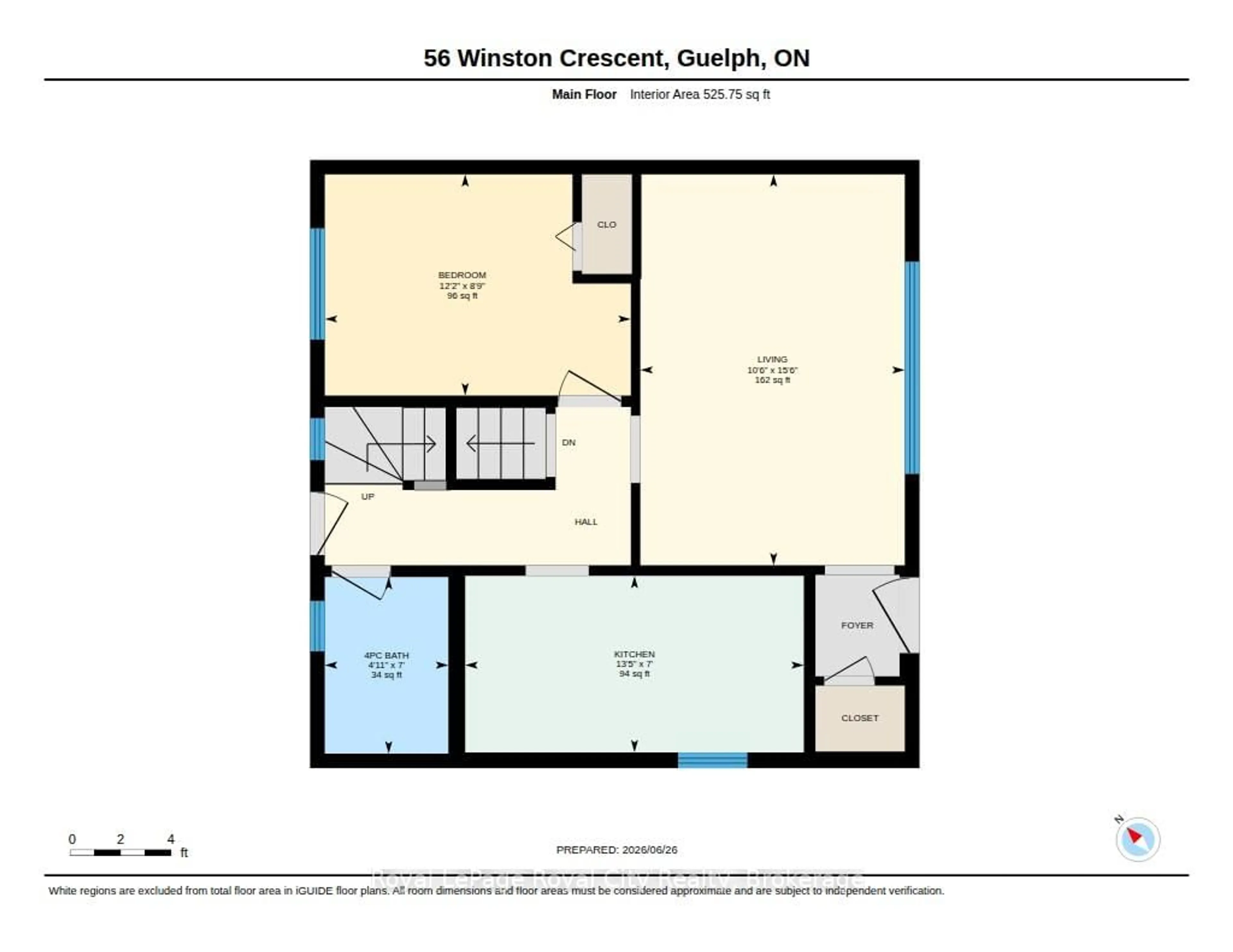 Floor plan for 56 Winston Cres, Guelph Ontario N1E 2K2