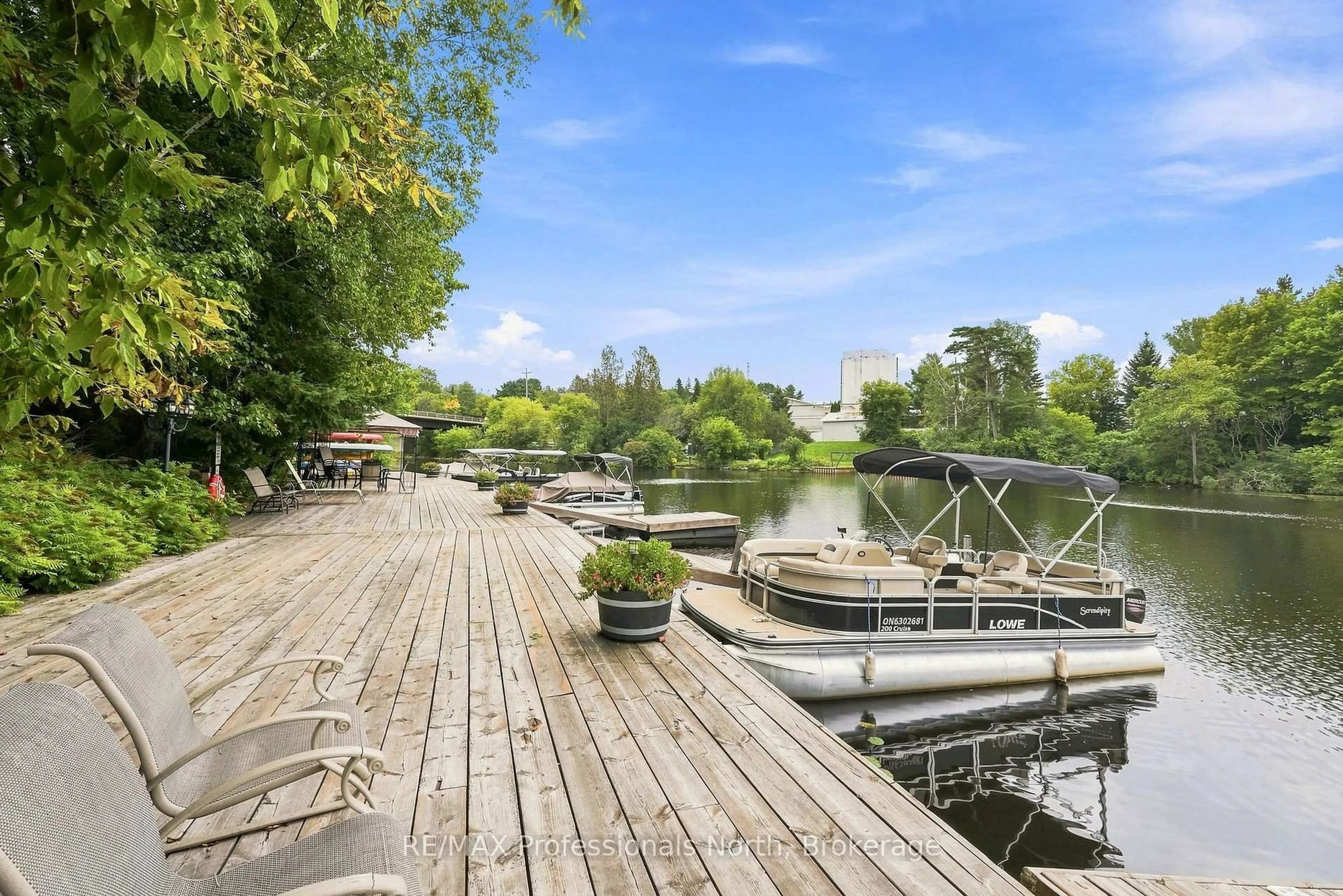 Patio, water/lake/river/ocean view for 31 Dairy Lane #306, Huntsville Ontario P1H 2L7