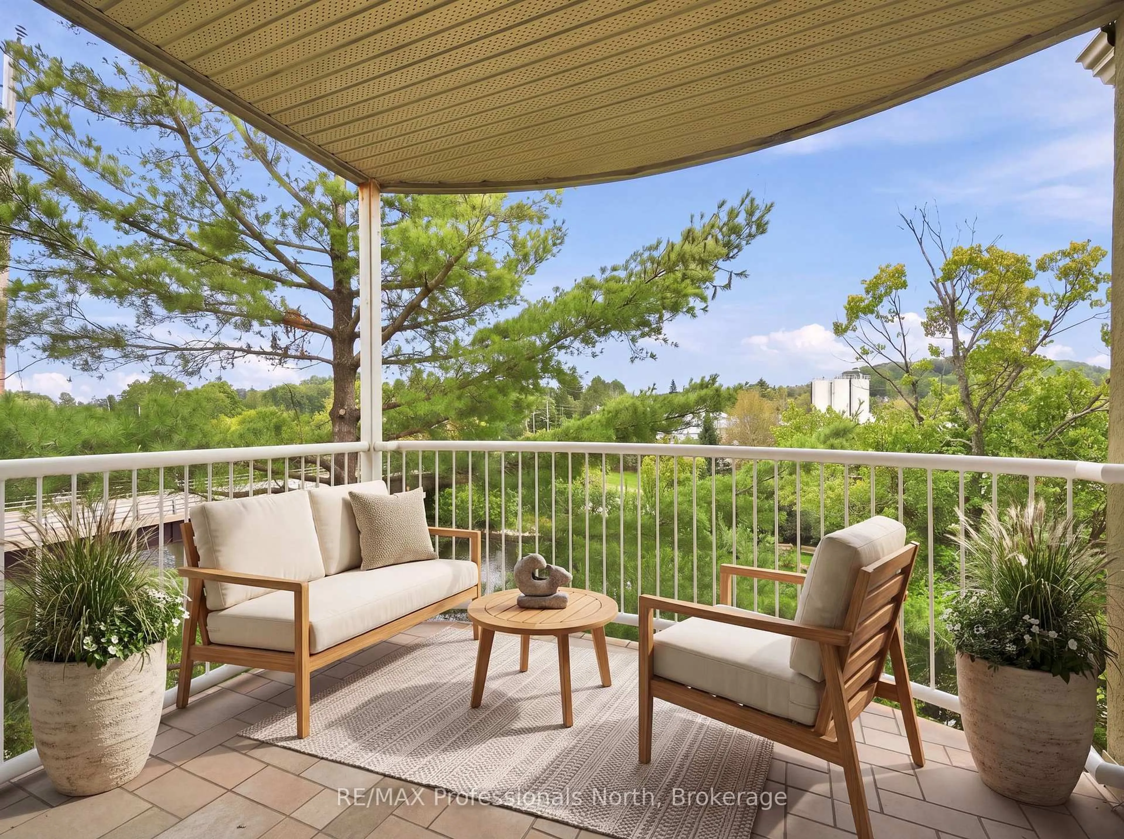 Patio, water/lake/river/ocean view for 31 Dairy Lane #306, Huntsville Ontario P1H 2L7