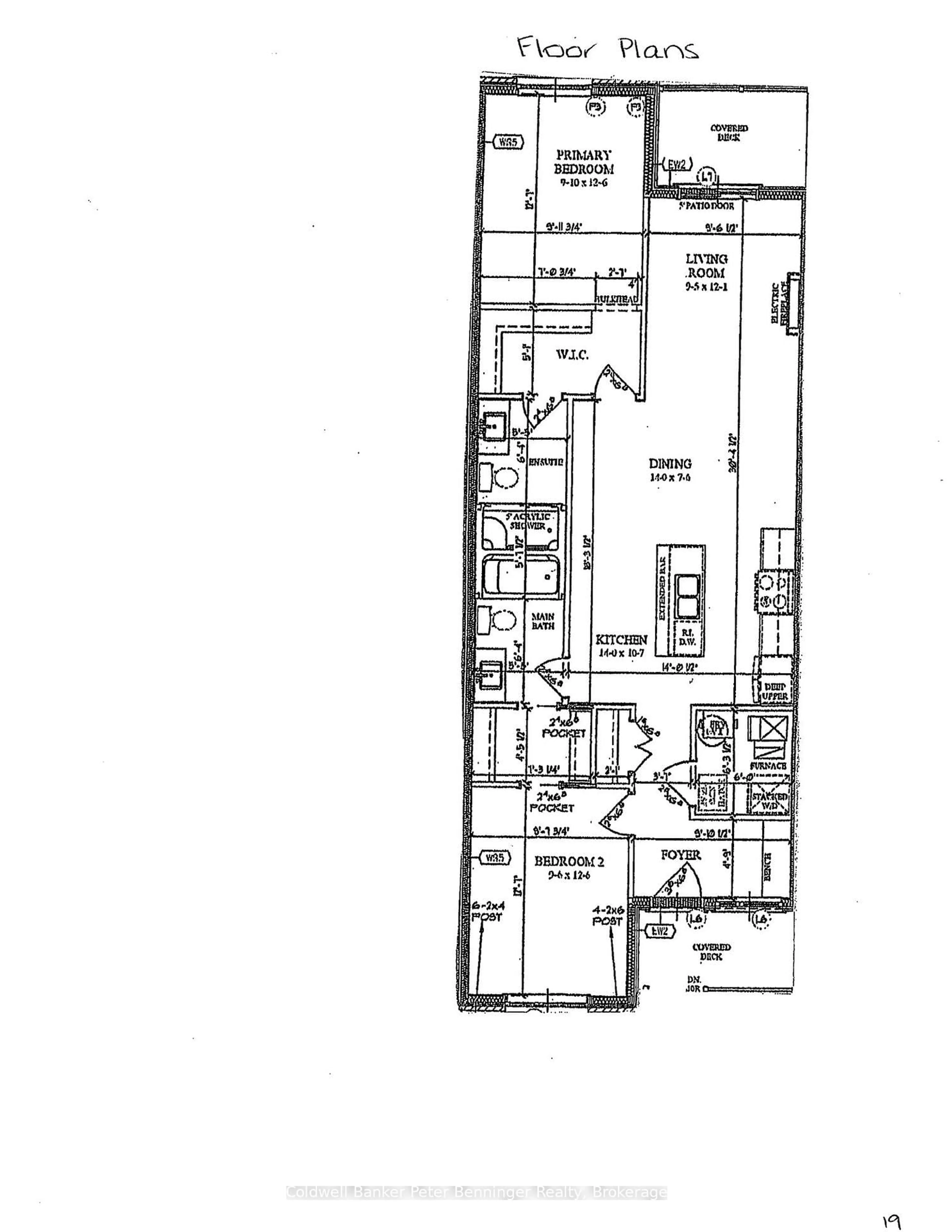Floor plan for 215B Concession Rd 10 #Unit 19, Saugeen Shores Ontario N0H 2C7