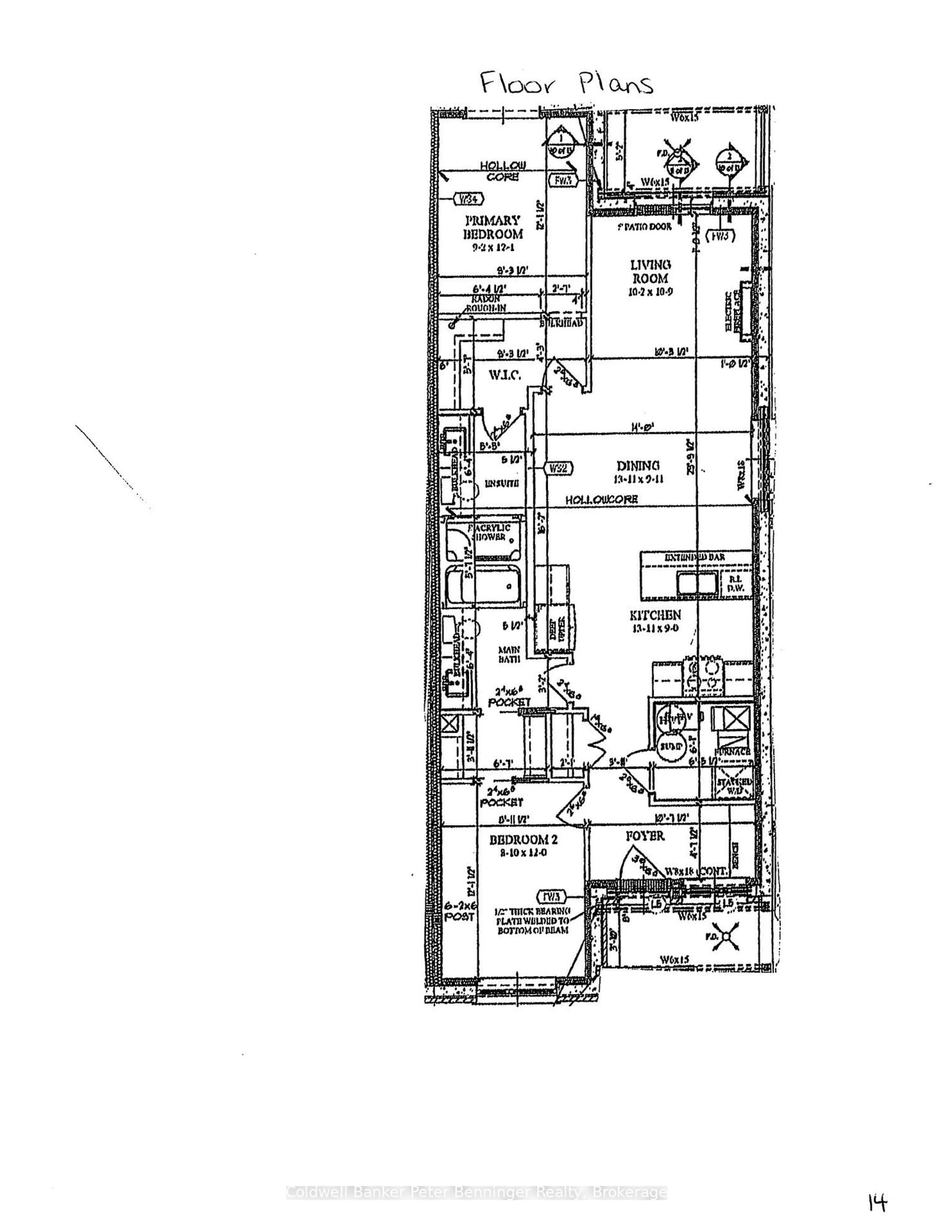 Floor plan for 215A Concession Rd 10 #Unit 14, Saugeen Shores Ontario N0H 2C7