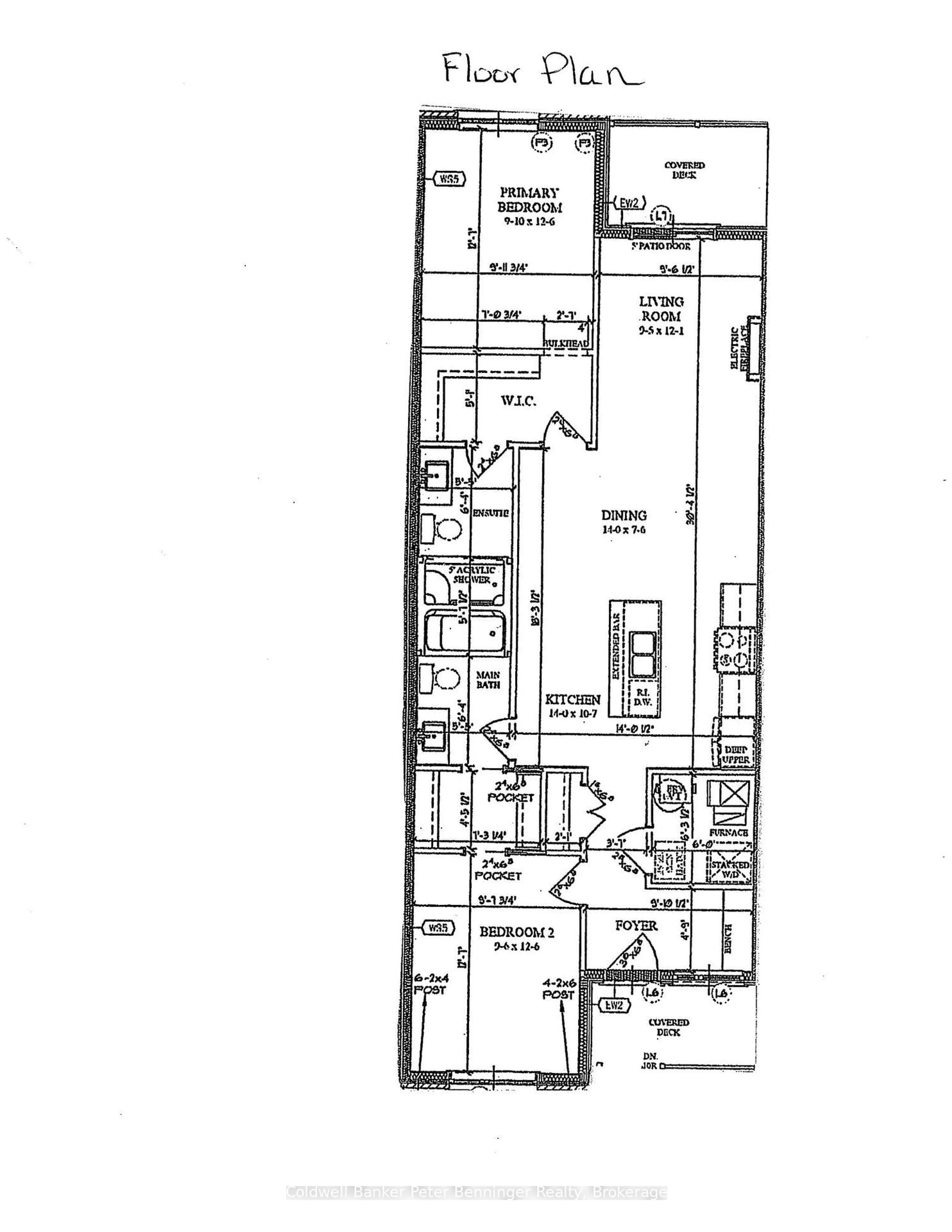 Floor plan for 215A Concession Rd 10 #Unit 5, Saugeen Shores Ontario N0H 2C7
