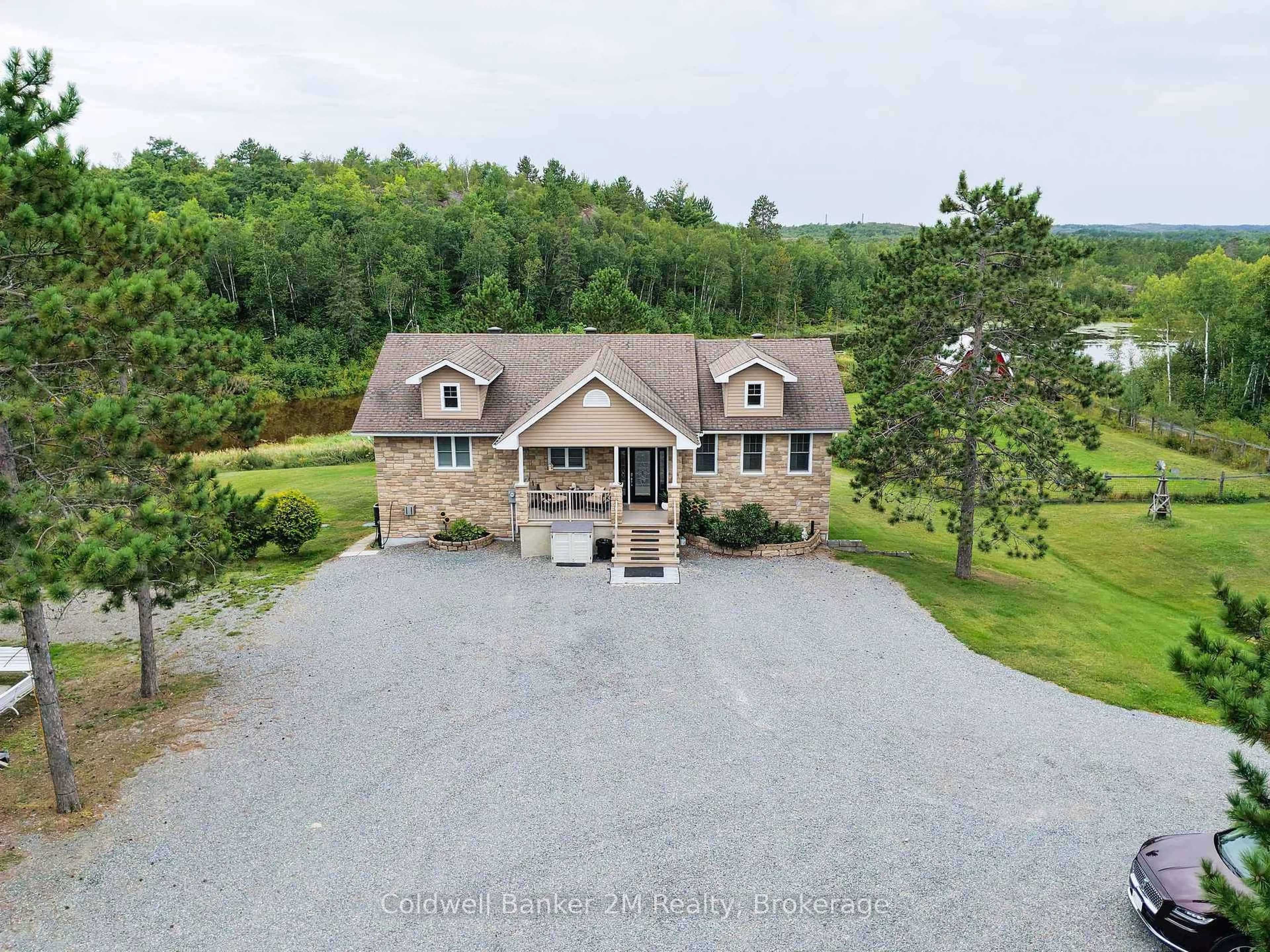 A pic from outside/outdoor area/front of a property/back of a property/a pic from drone, unknown for 554 Dryden Rd, Greater Sudbury Ontario P0M 3C0