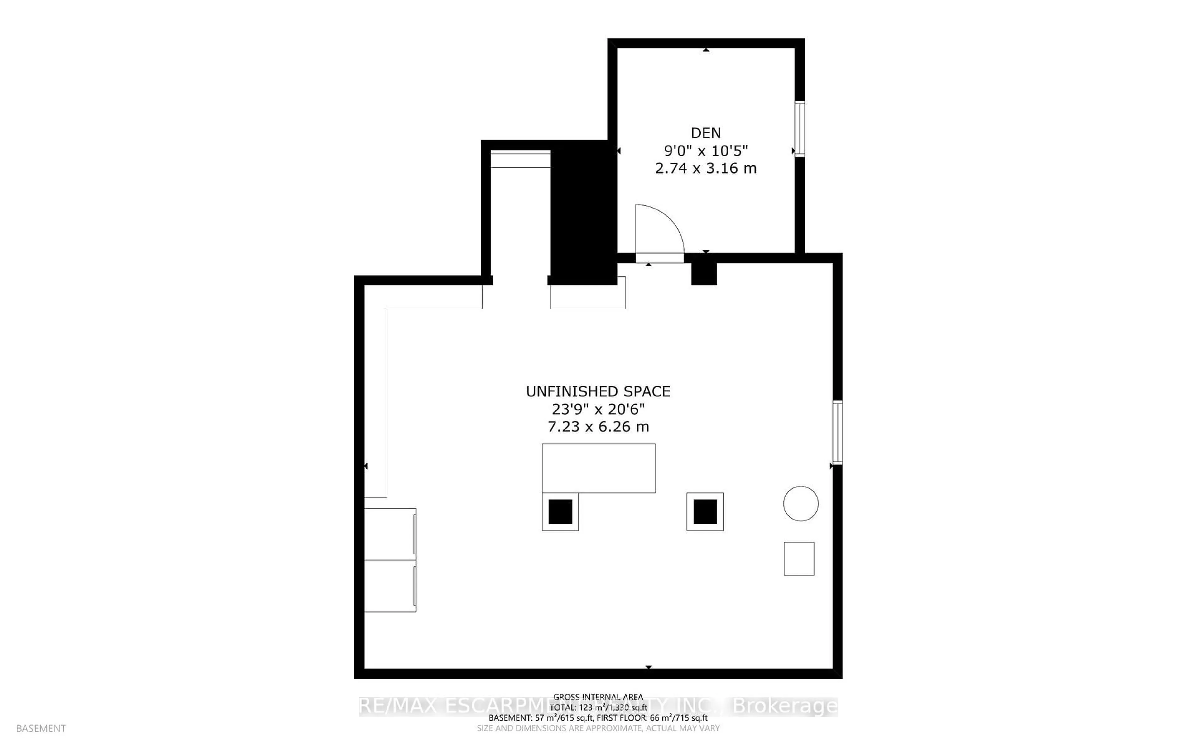 Floor plan for 21 Cedar St, Cambridge Ontario N1S 1T8