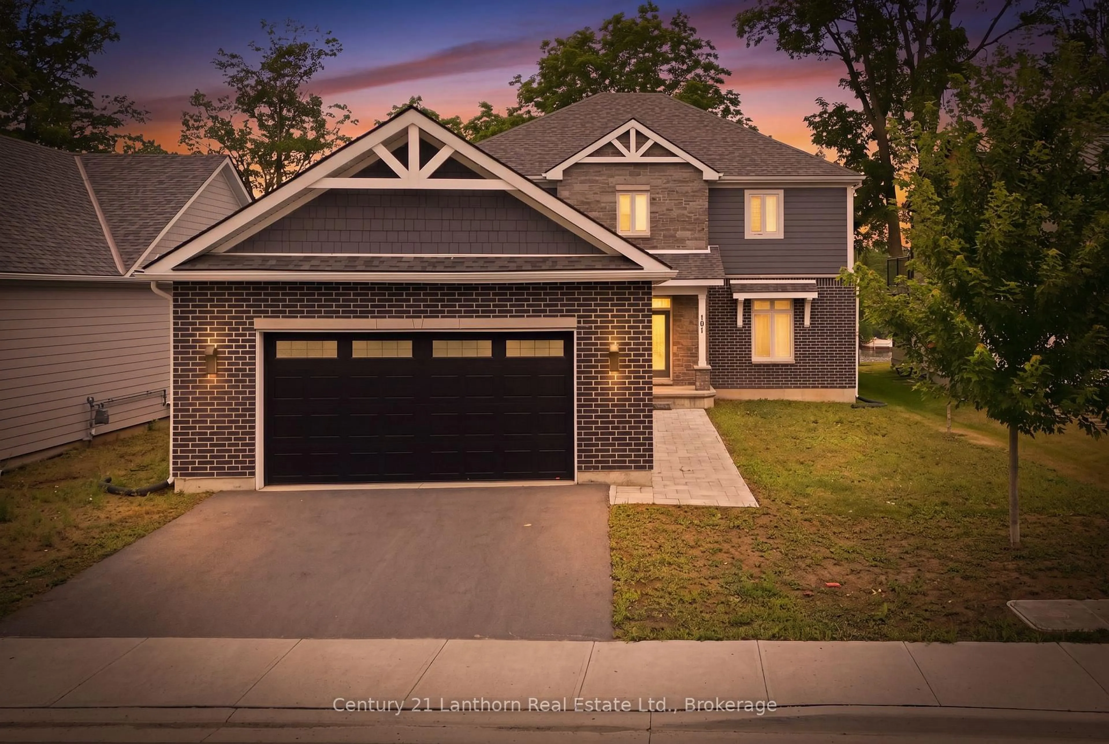Home with brick exterior material, street for 101 VILLENEUVE Dr, Prince Edward County Ontario K0K 2T0