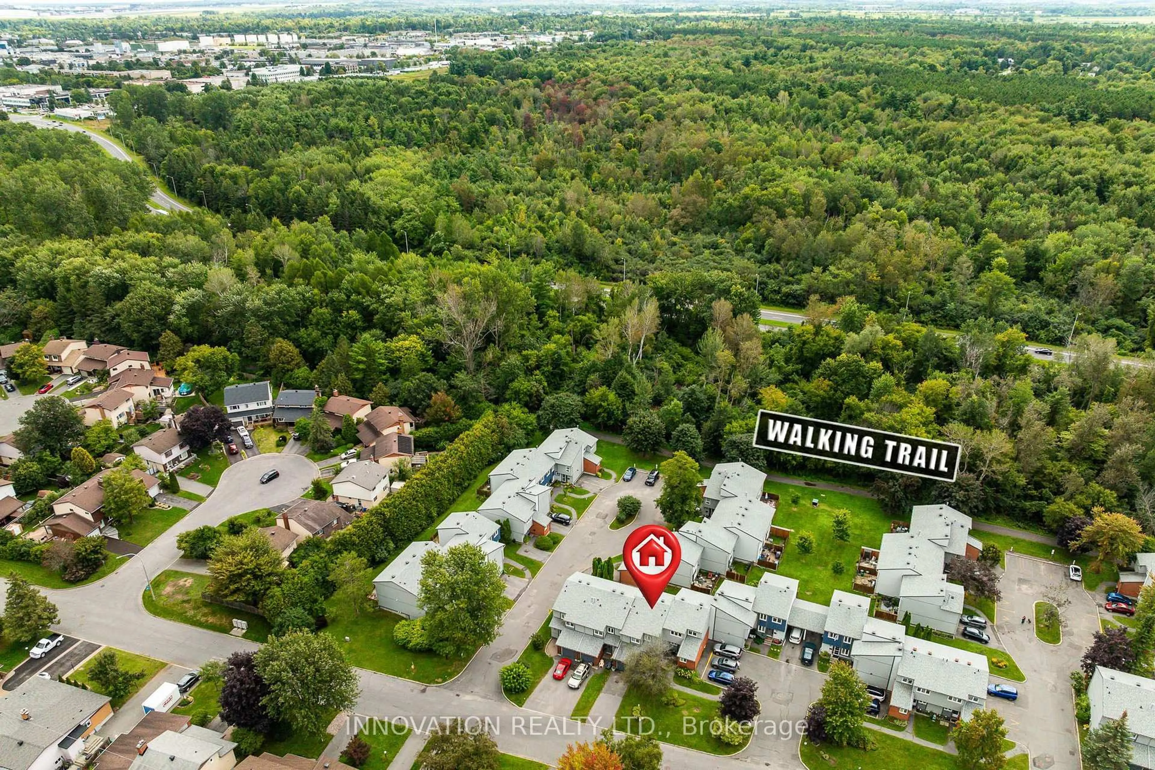 A pic from outside/outdoor area/front of a property/back of a property/a pic from drone, unknown for 18 Benlea Dr #C, Ottawa Ontario K2G 4A8