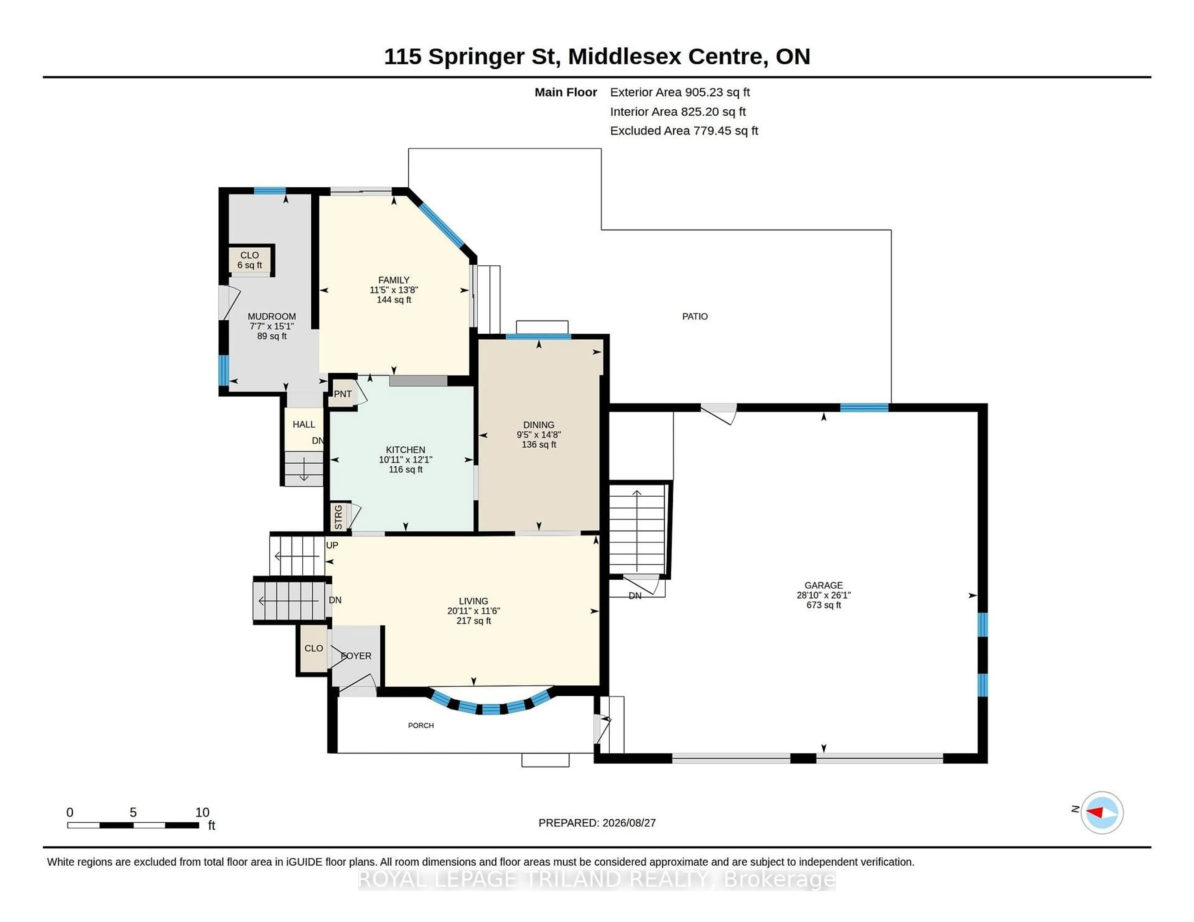 Floor plan for 115 Springer St, Middlesex Centre Ontario N0L 1R0