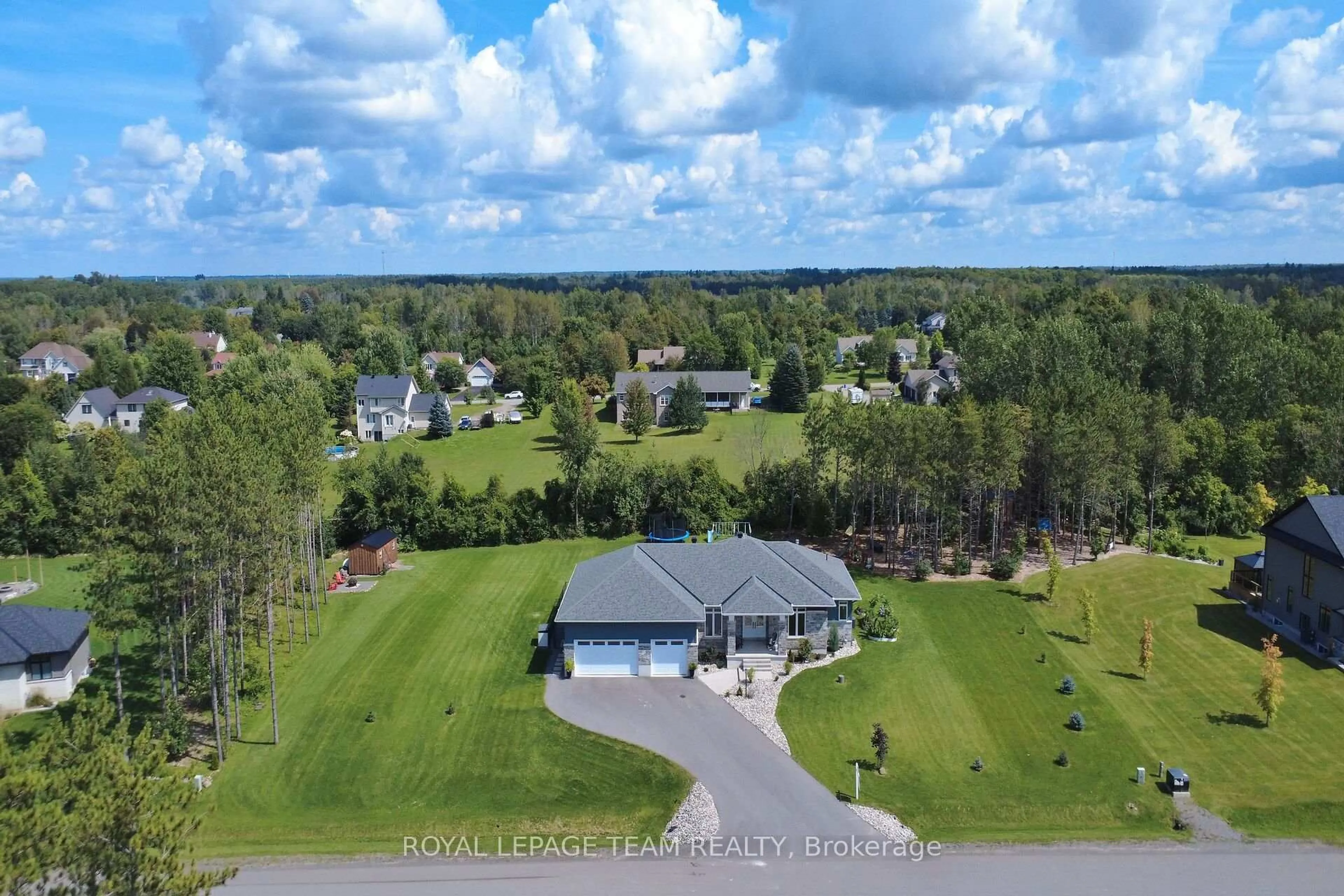 A pic from outside/outdoor area/front of a property/back of a property/a pic from drone, water/lake/river/ocean view for 430 Butler Farm Rd, North Grenville Ontario K0G 1J0