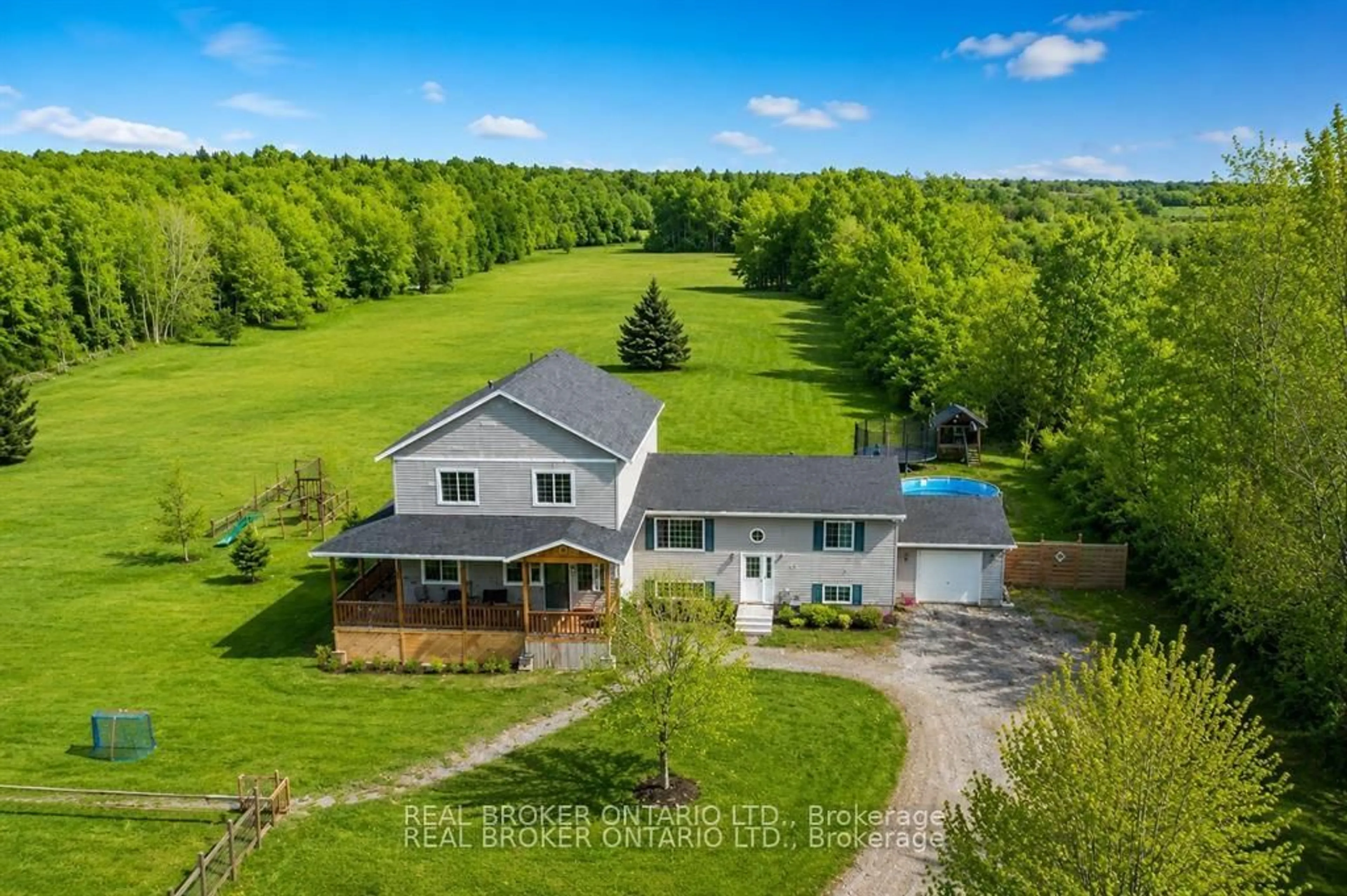 A pic from outside/outdoor area/front of a property/back of a property/a pic from drone, unknown for 1916 Drummond Concession 7 Rd, Perth Ontario K7H 3C8