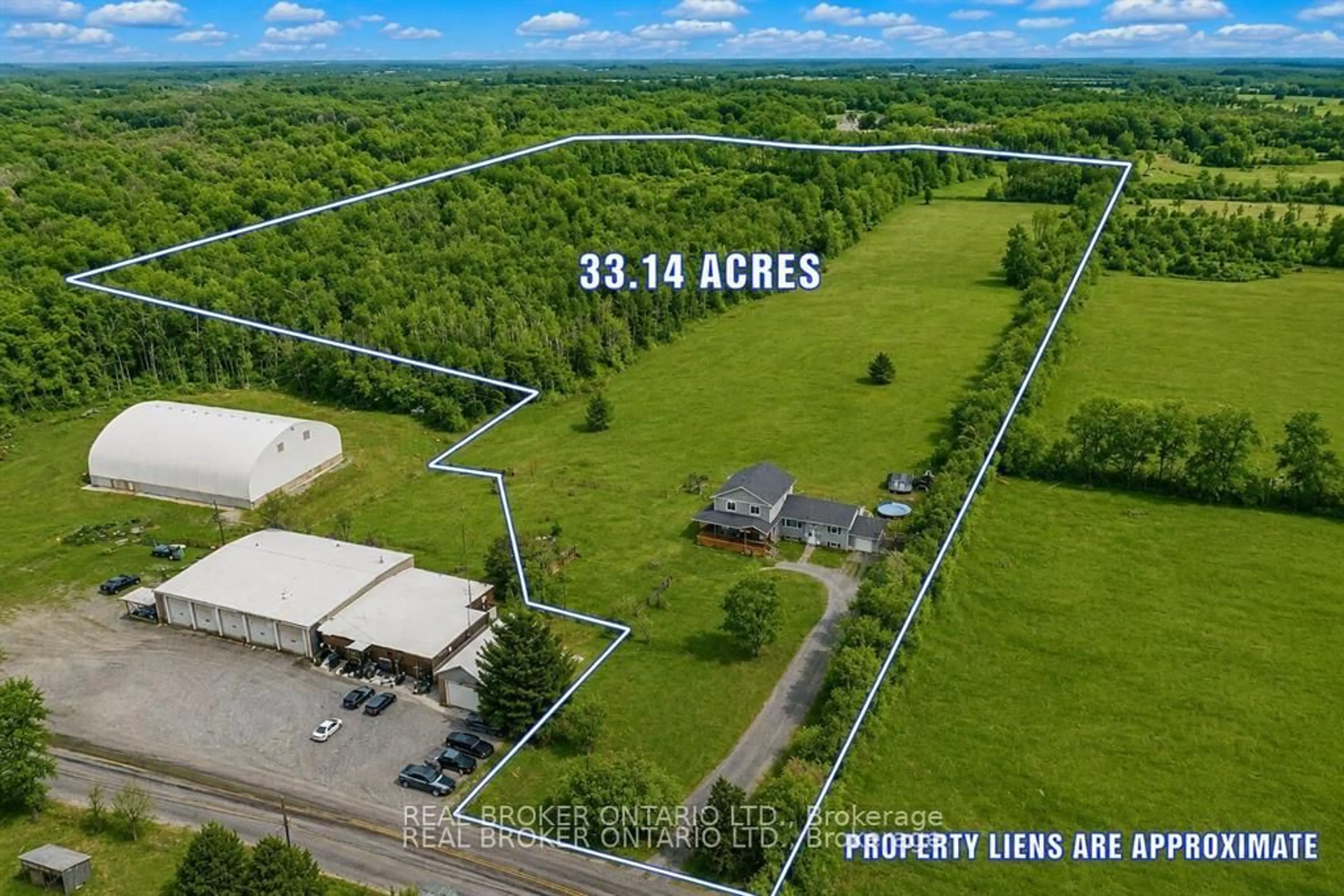 A pic from outside/outdoor area/front of a property/back of a property/a pic from drone, unknown for 1916 Drummond Concession 7 Rd, Perth Ontario K7H 3C8