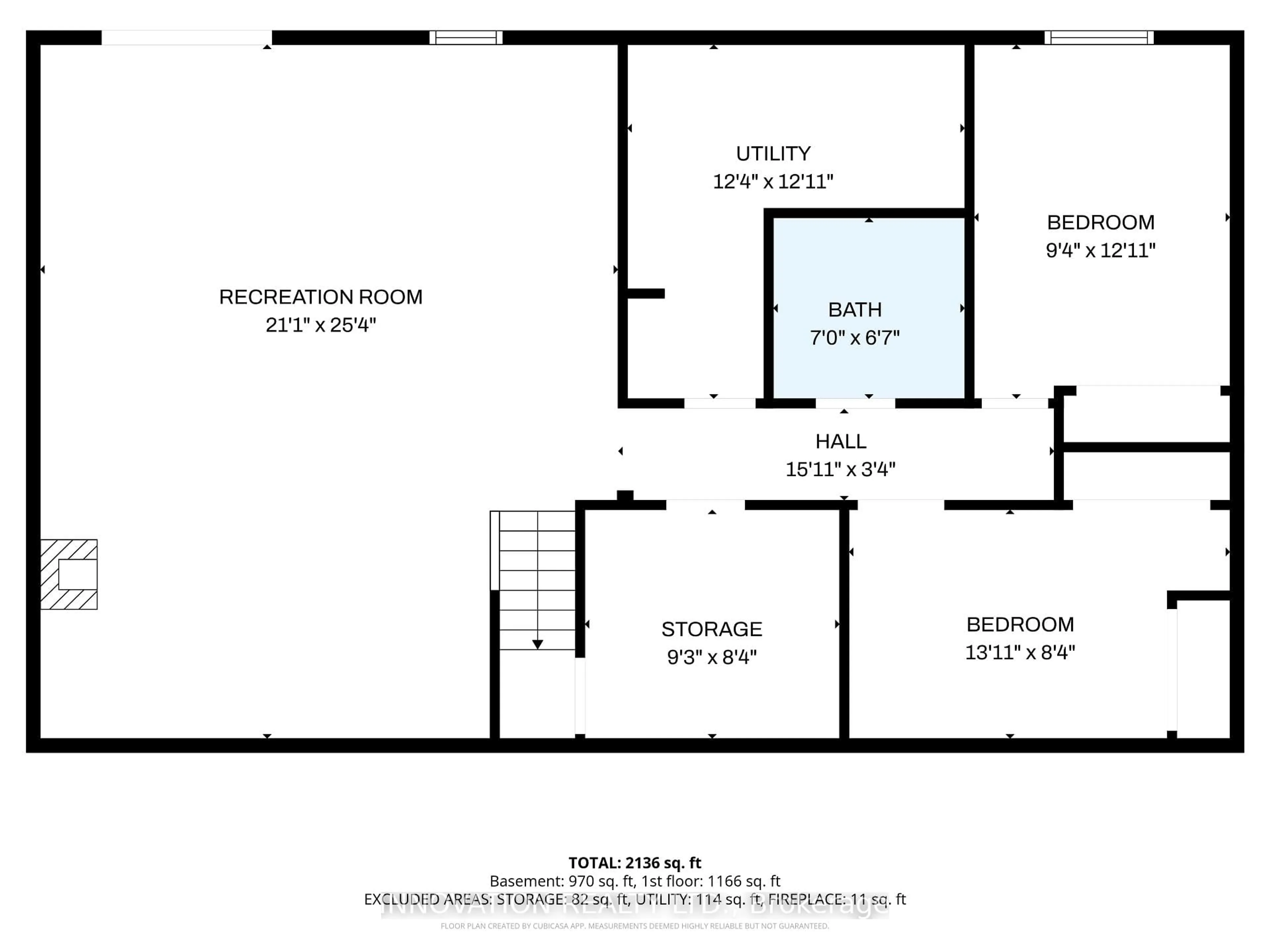 Floor plan for 136 Acorn Cres, Ottawa Ontario K0A 3M0