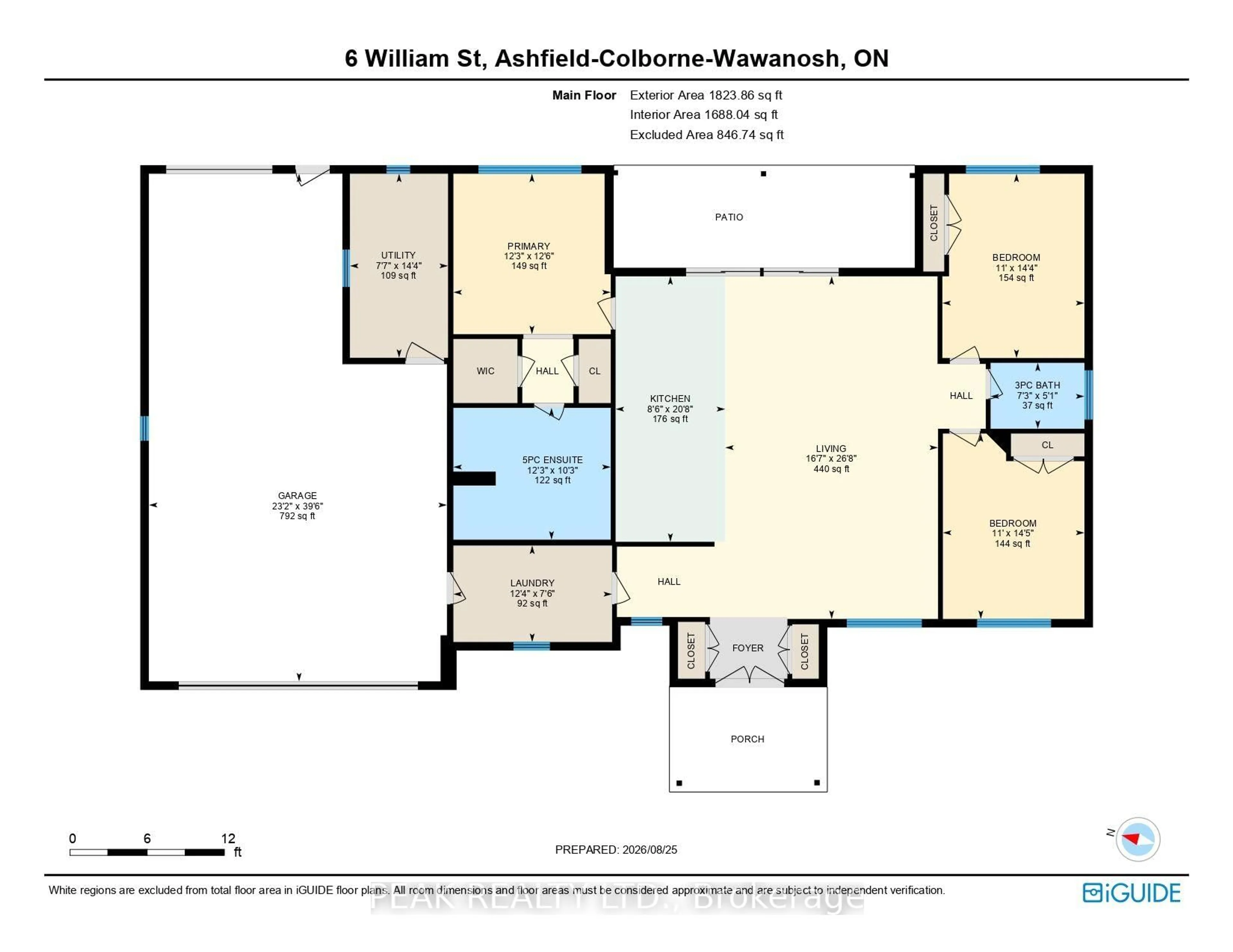 Floor plan for 6 William St, Ashfield-Colborne-Wawanosh Ontario N7A 3X9