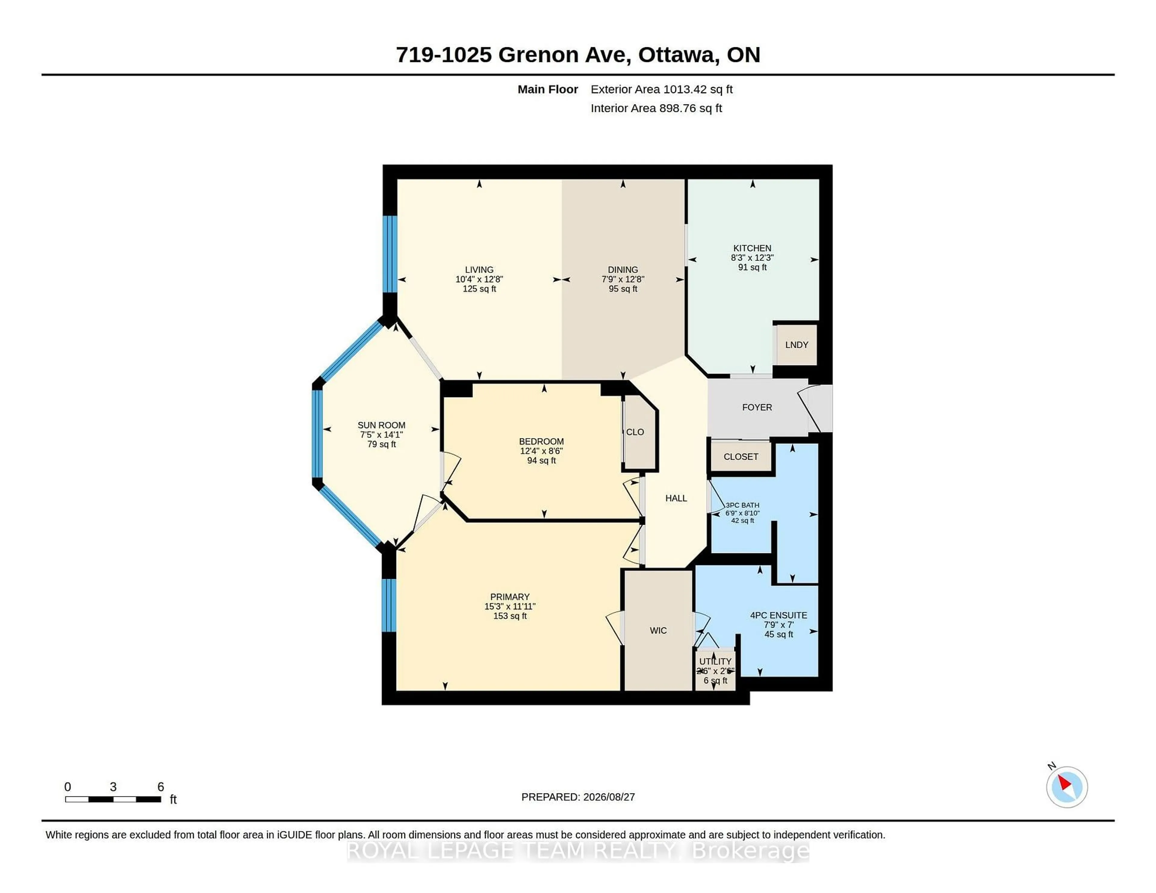 Floor plan for 1025 Grenon Ave #719, Ottawa Ontario K2B 8S5