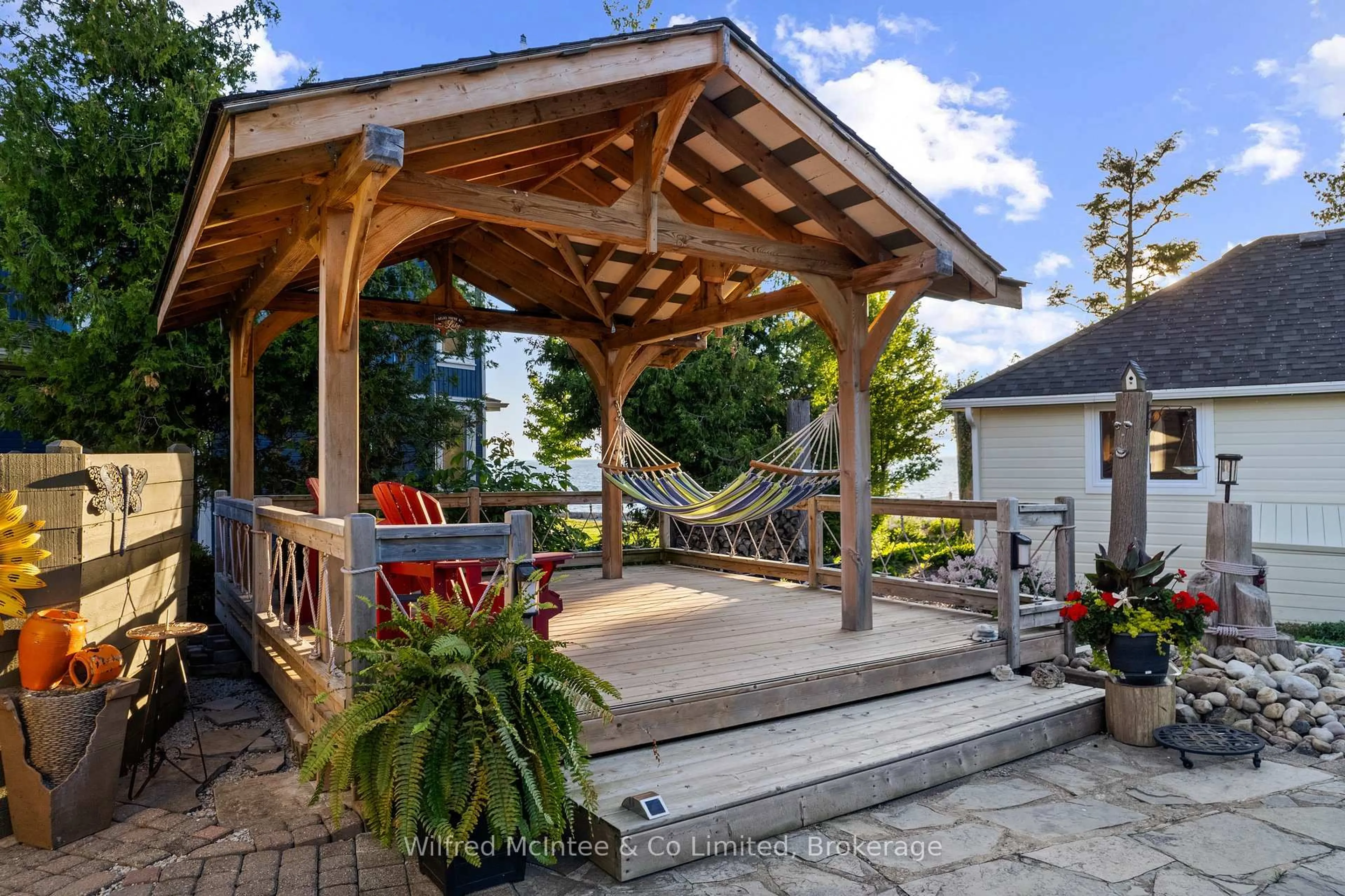 Patio, water/lake/river/ocean view for 43 Fenton Dr, Saugeen Shores Ontario N0H 2C5