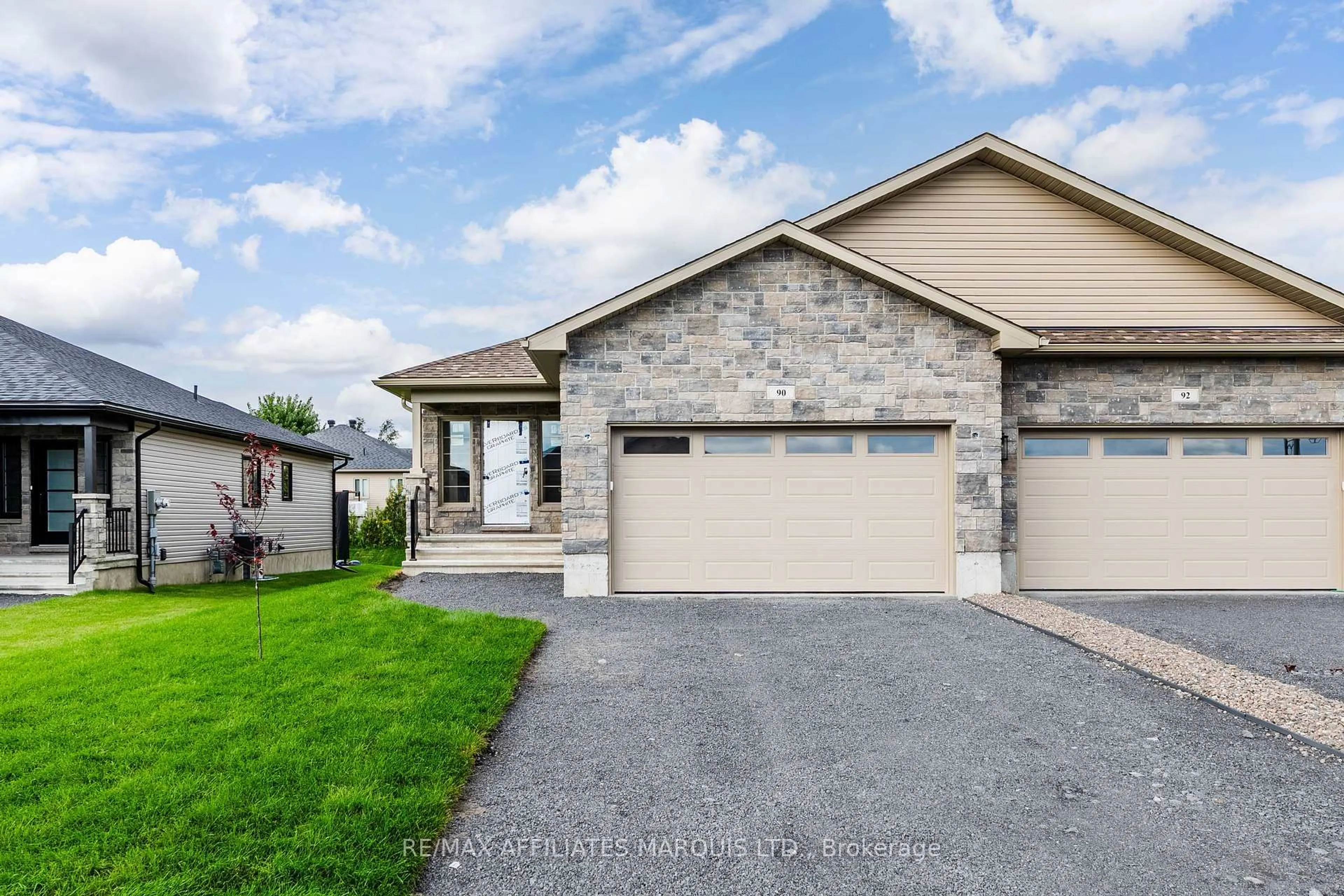 Home with brick exterior material, street for 90 Forrester Way, South Stormont Ontario K0C 1P0