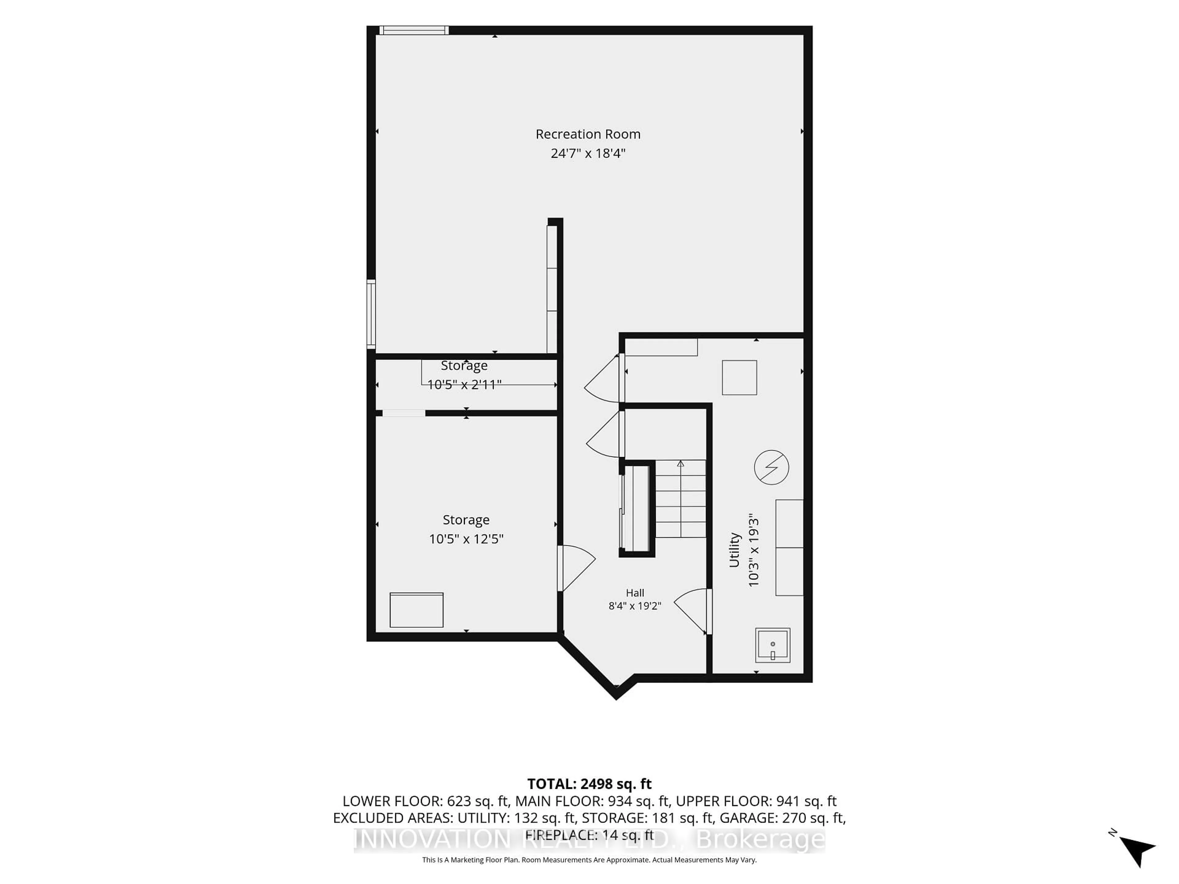 Floor plan for 2545 Page Rd, Ottawa Ontario K1W 1E5