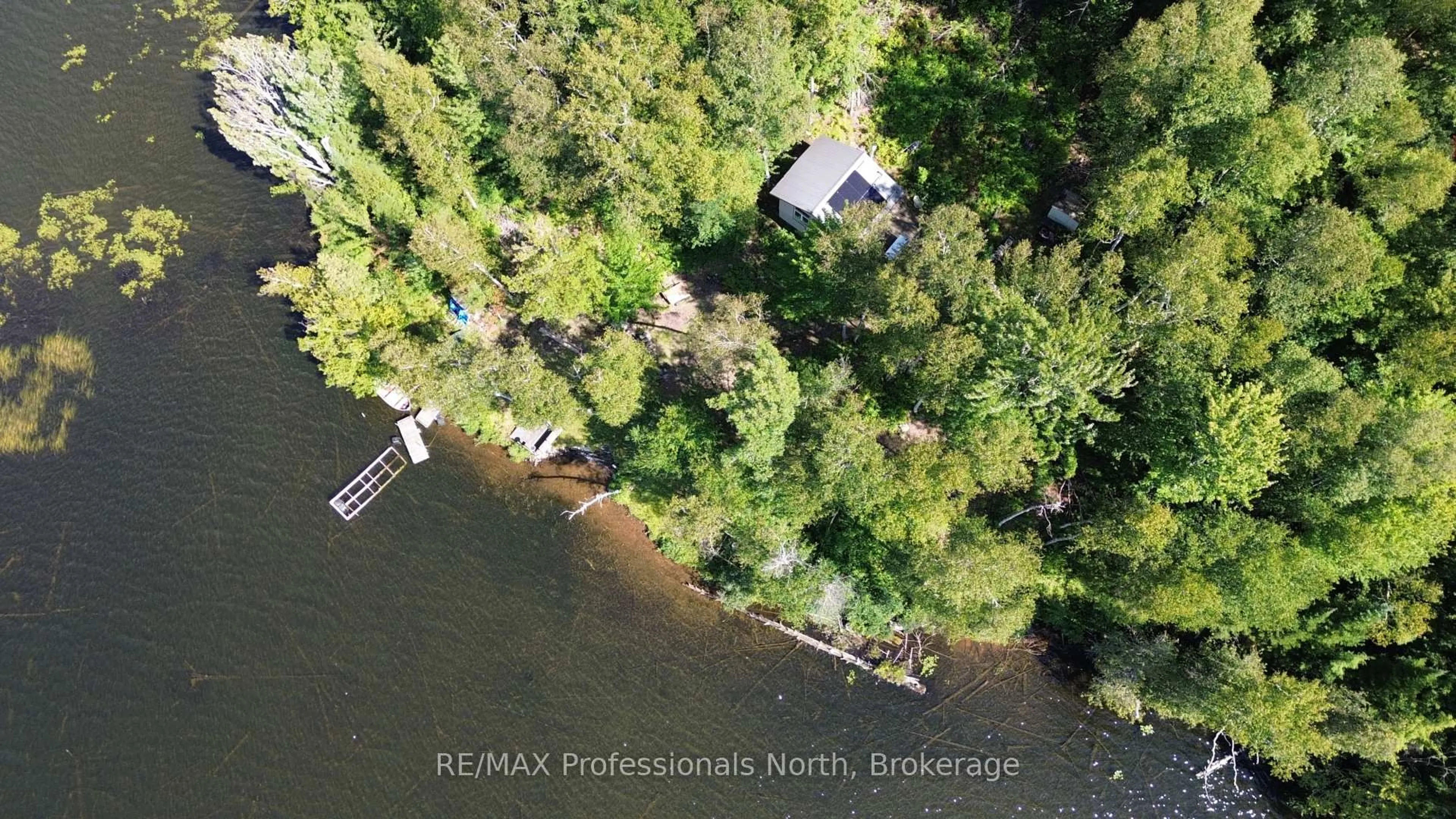 A pic from outside/outdoor area/front of a property/back of a property/a pic from drone, water/lake/river/ocean view for PT LT 12-13 Con Baptiste Lake WAO, Bancroft Ontario K0L 1C0