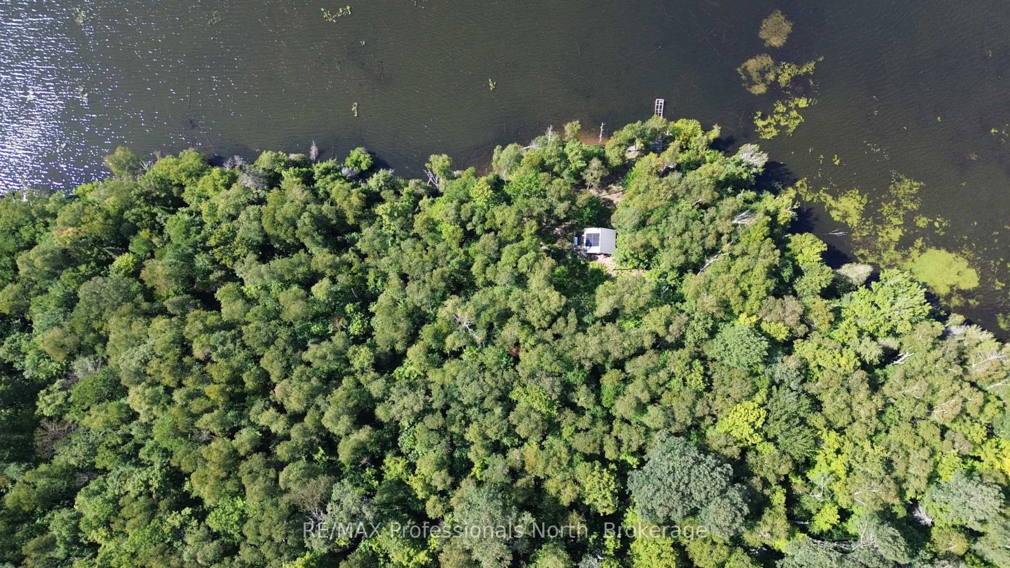 A pic from outside/outdoor area/front of a property/back of a property/a pic from drone, water/lake/river/ocean view for PT LT 12-13 Con Baptiste Lake WAO, Bancroft Ontario K0L 1C0