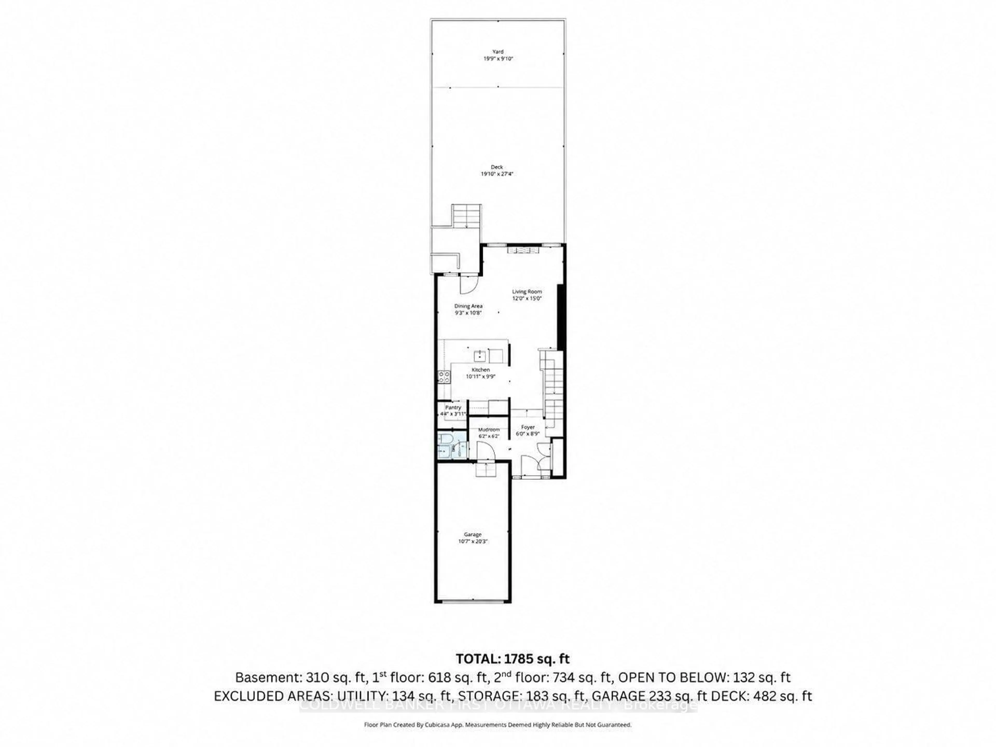 Floor plan for 184 Mattingly Way, Ottawa Ontario K4M 0C4