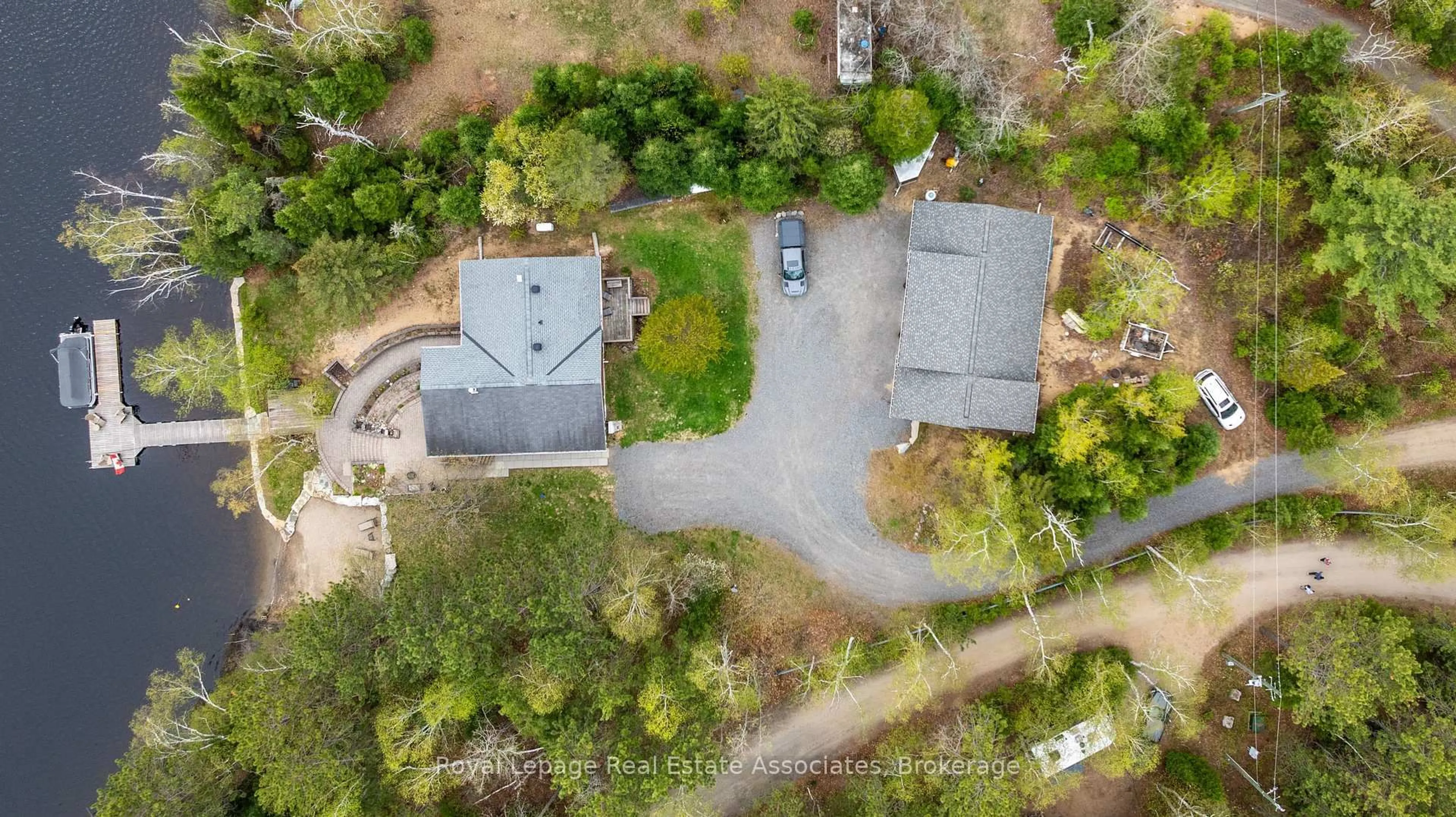 A pic from outside/outdoor area/front of a property/back of a property/a pic from drone, street for 196 Circle Rd, Maynooth Ontario K0L 2K0