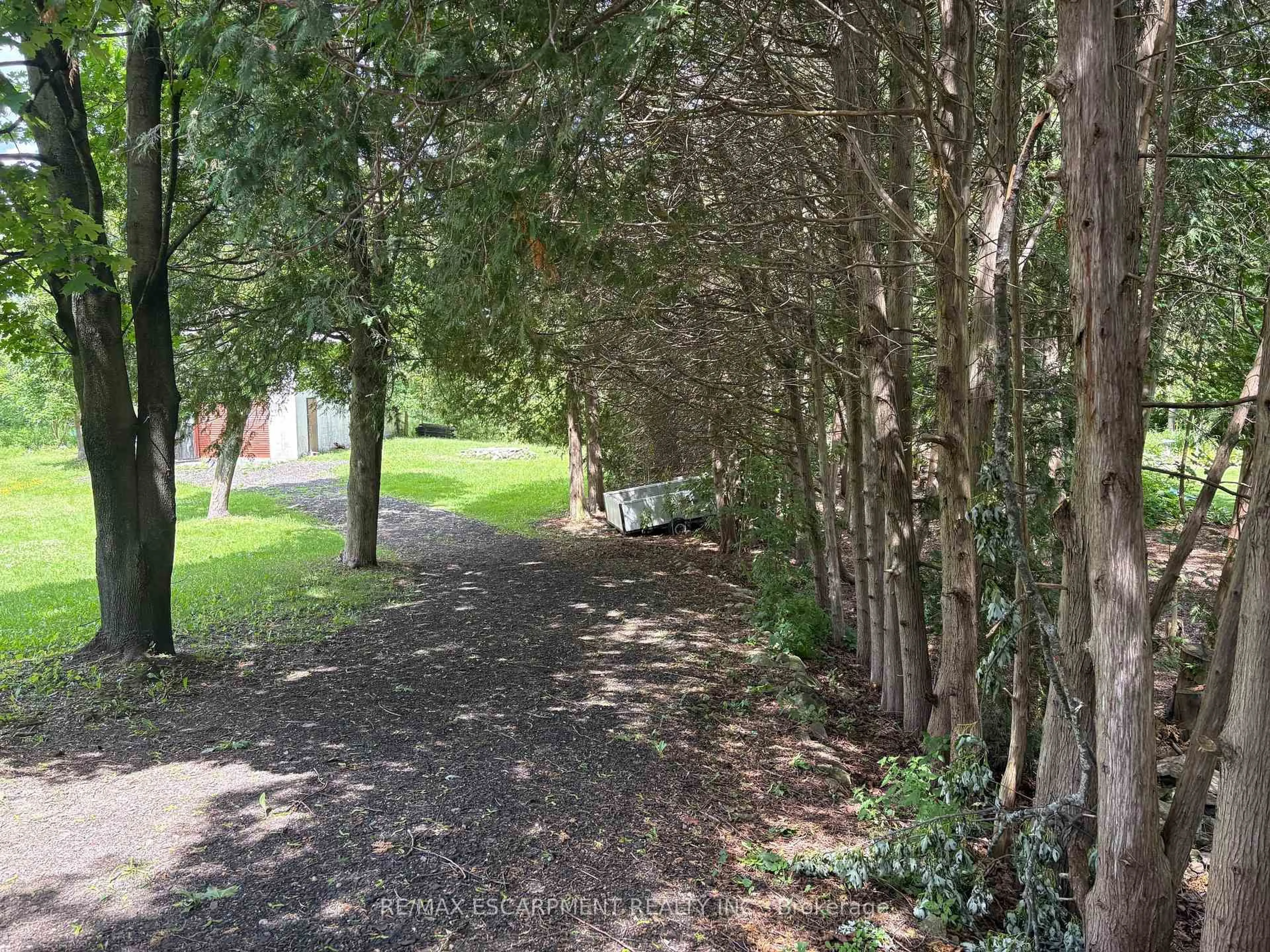 A pic from outside/outdoor area/front of a property/back of a property/a pic from drone, forest/trees view for 318 Freelton Rd, Hamilton Ontario N0B 2J0