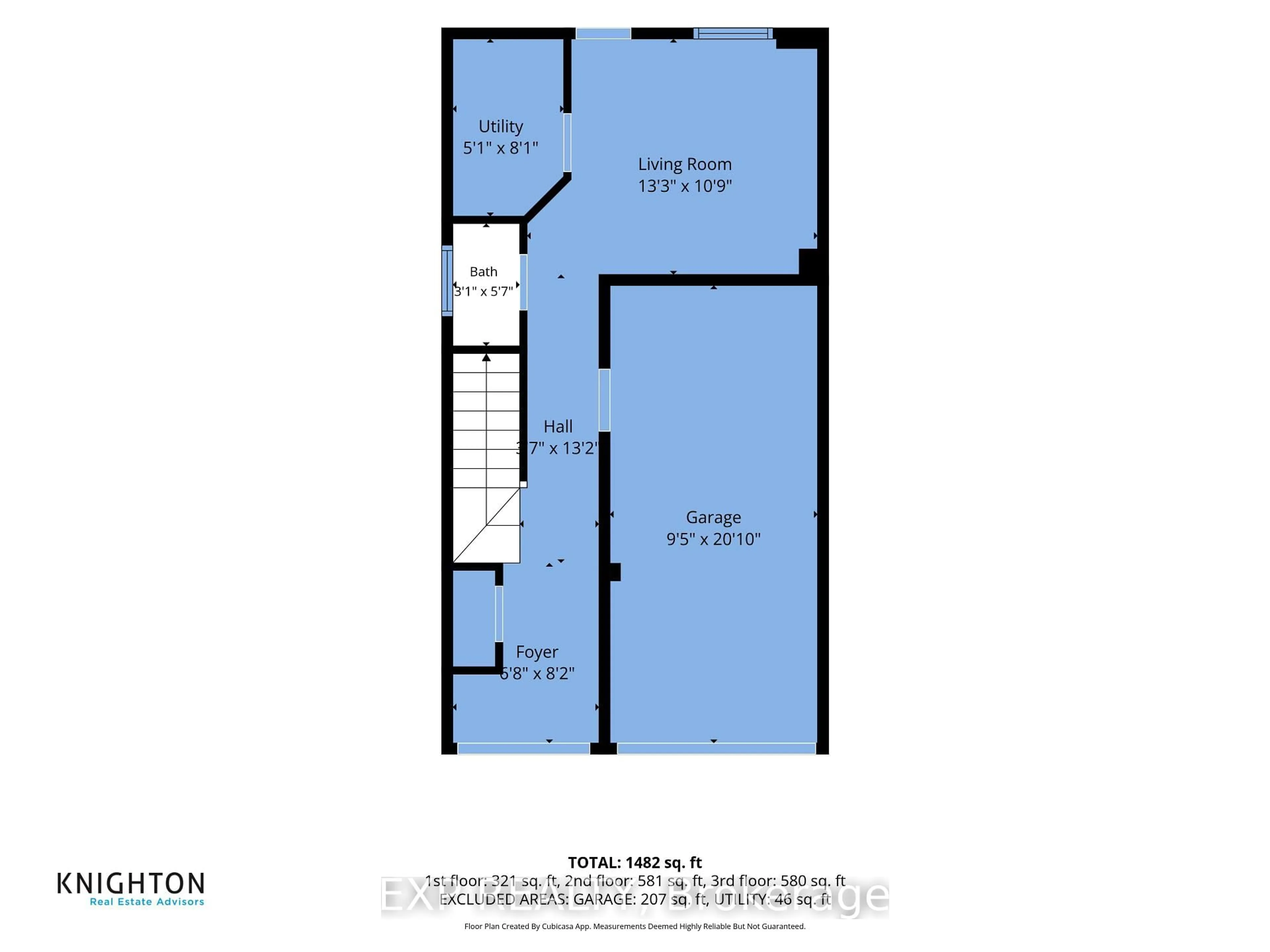Floor plan for 61 Mayland Tr, Hamilton Ontario L8J 0G4