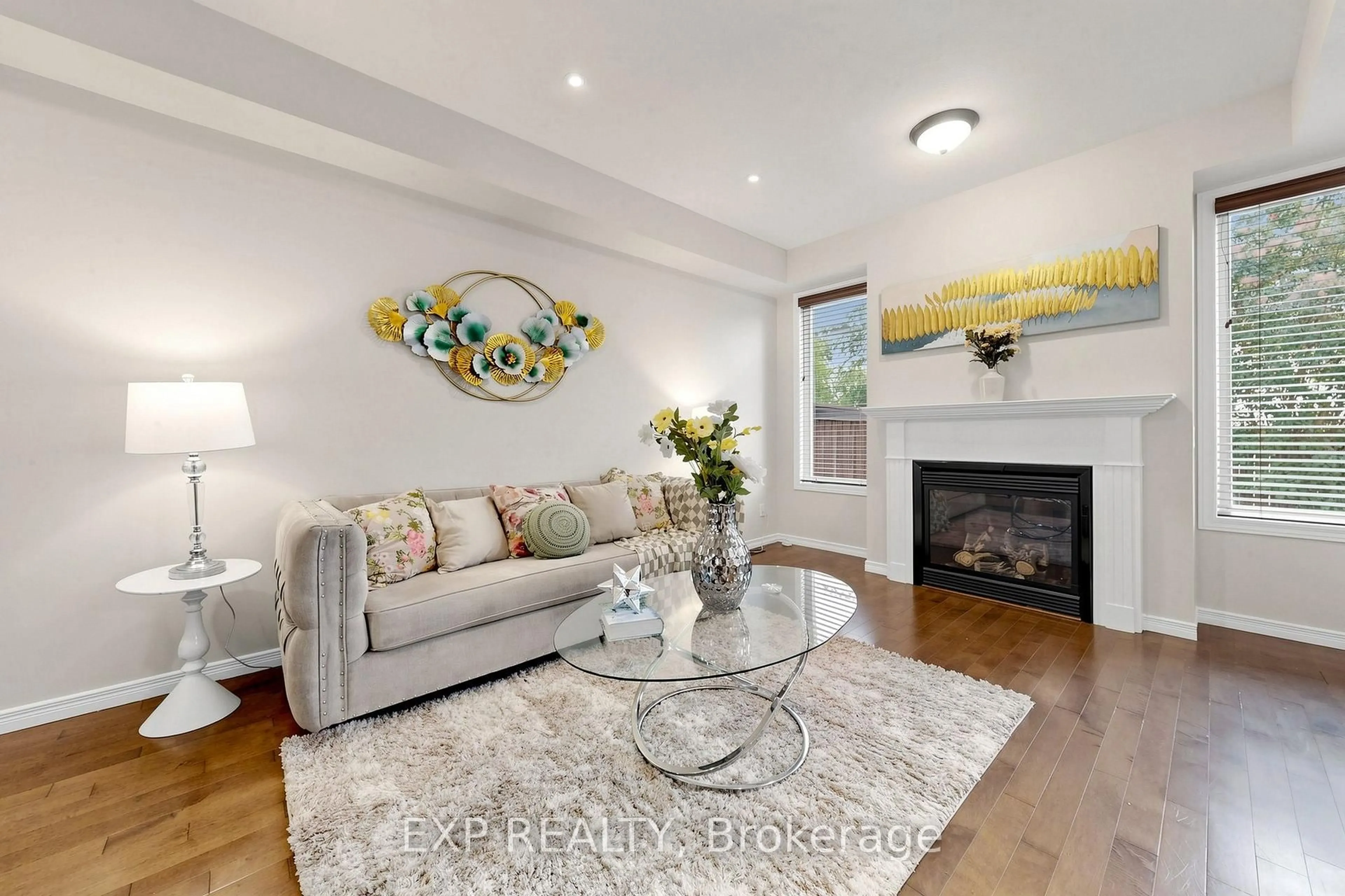 Living room with furniture, unknown for 2-28 Doon Mills Dr, Kitchener Ontario N2P 2W9