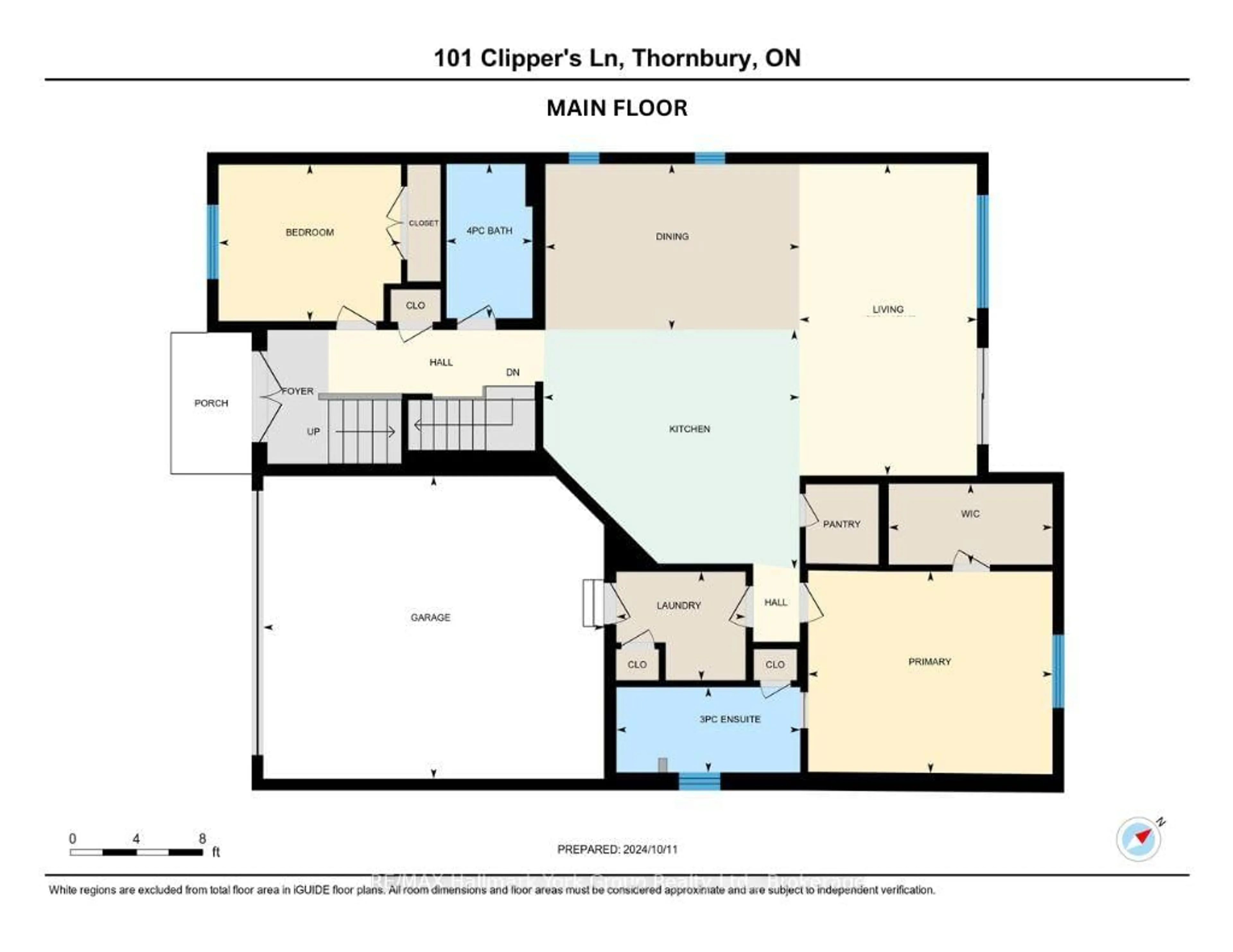 Floor plan for 101 Clippers Lane, Blue Mountains Ontario N0H 2P0