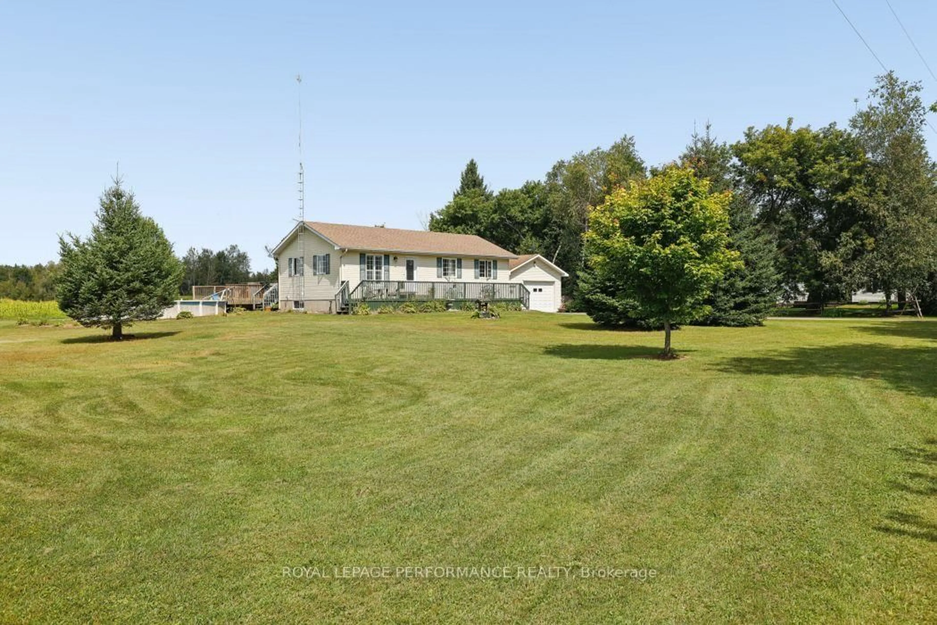 A pic from outside/outdoor area/front of a property/back of a property/a pic from drone, water/lake/river/ocean view for 10607 Pleasant Valley Rd, South Dundas Ontario K0E 1W0